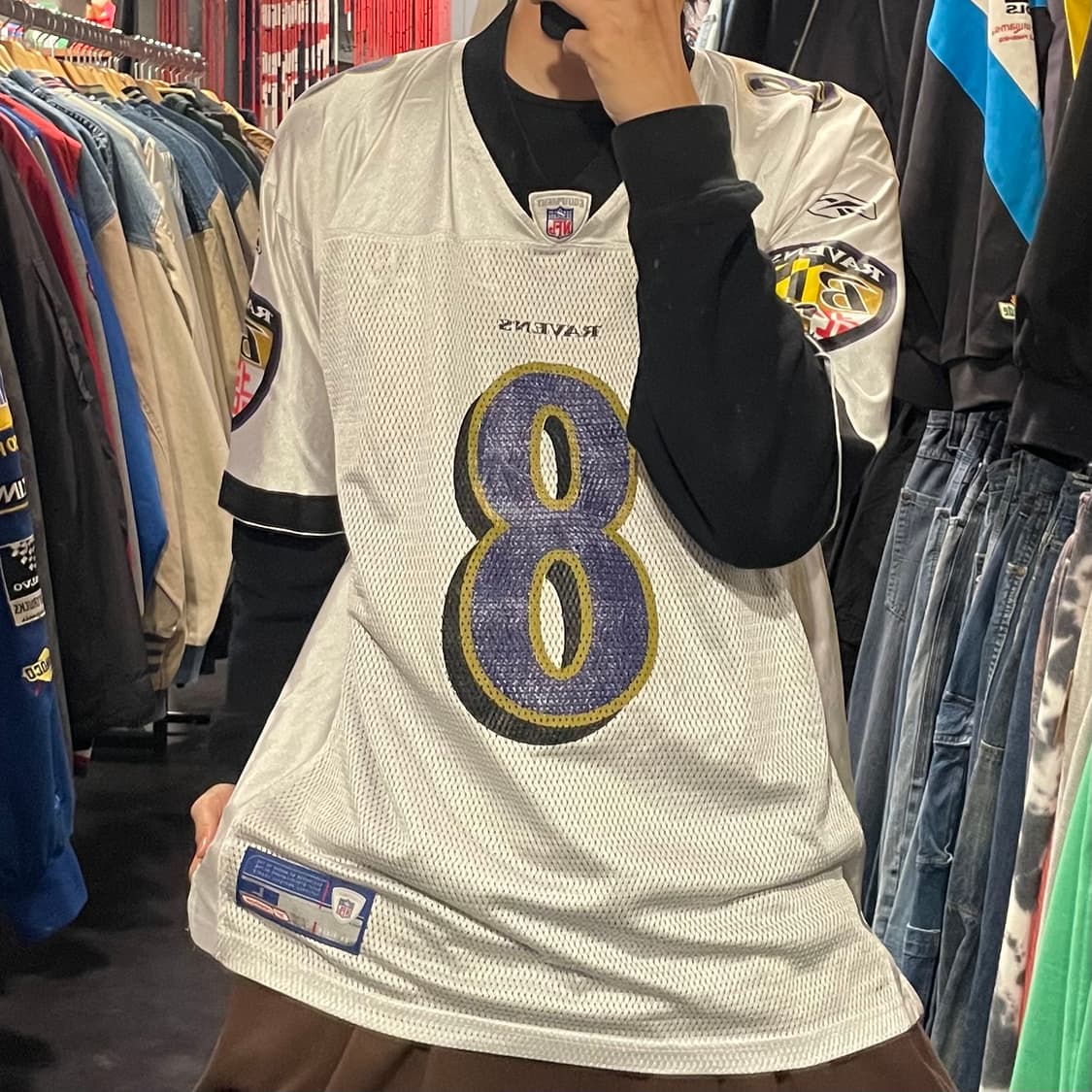 [IM]NFL X Reebok RAVENS 화이트 BOLLER No.8 상품이미지3