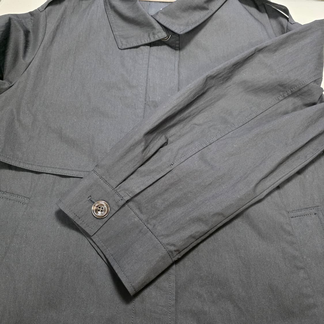 0808 온앤온 하이넥 루즈핏 벨티드 25ss 트렌치코트 01 상품이미지3