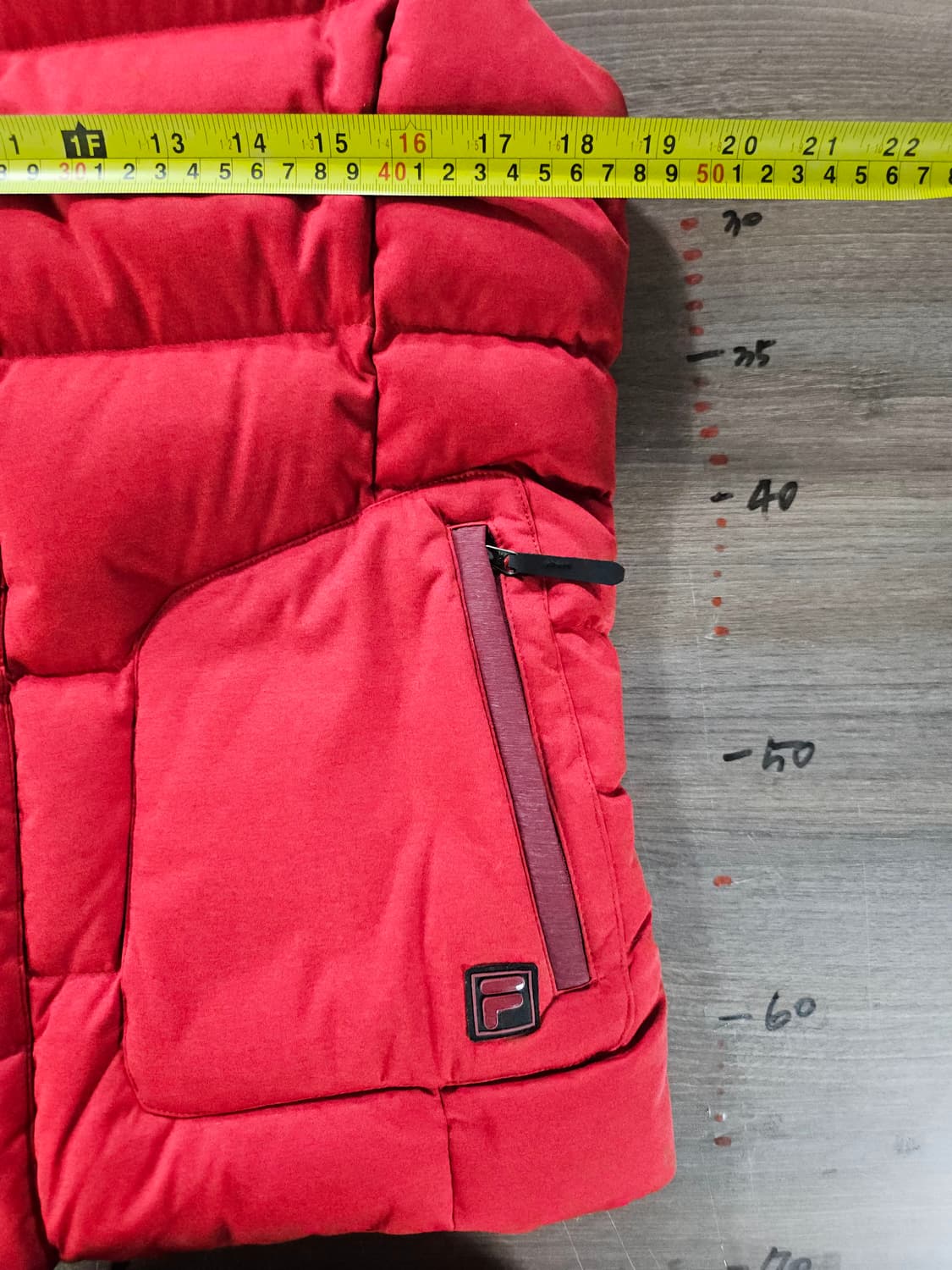 휠라 레드 패딩 조끼 베스트 100 상품이미지6