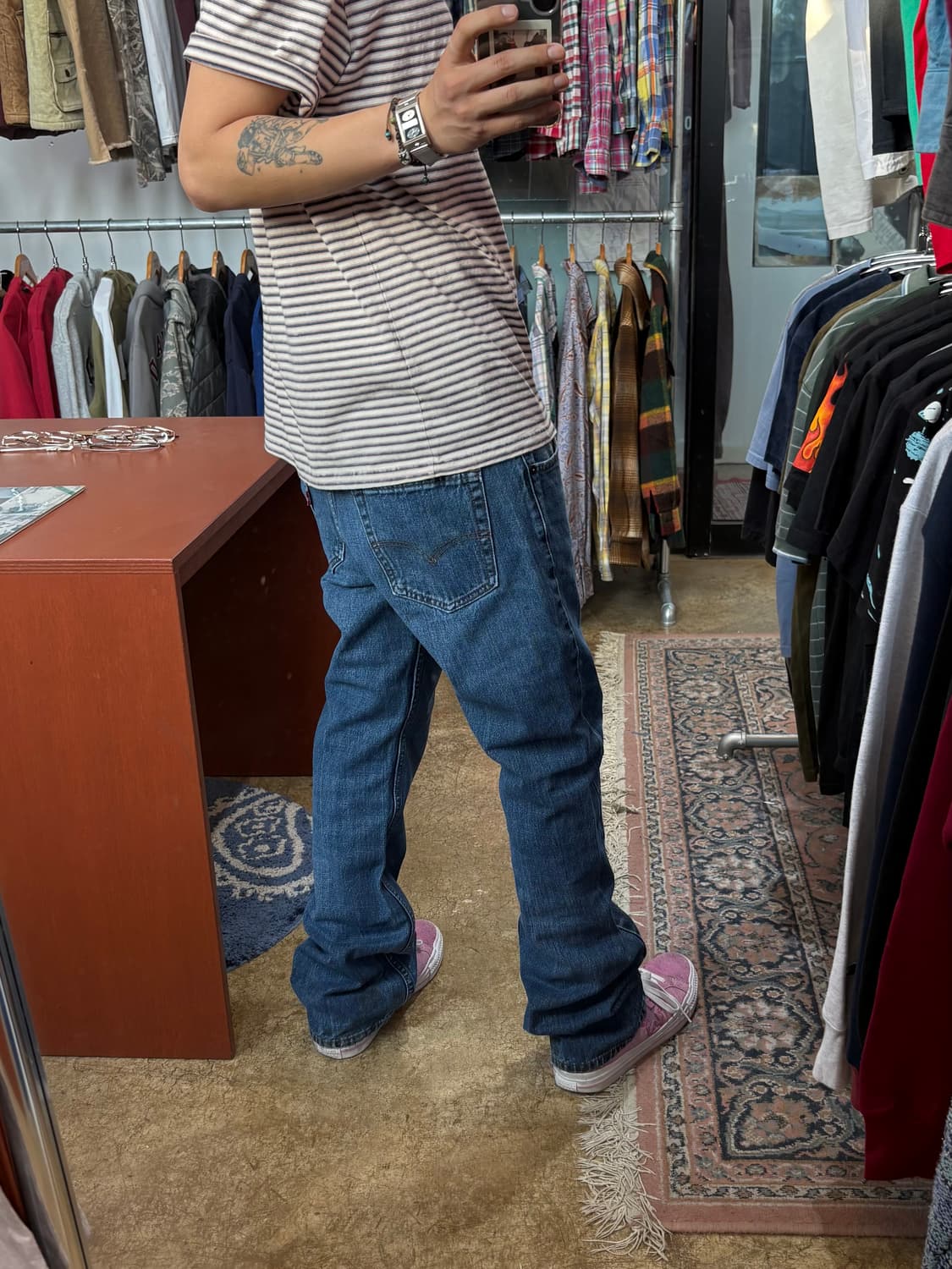 리바이스 527 부츠컷 진청 데님 상품이미지1