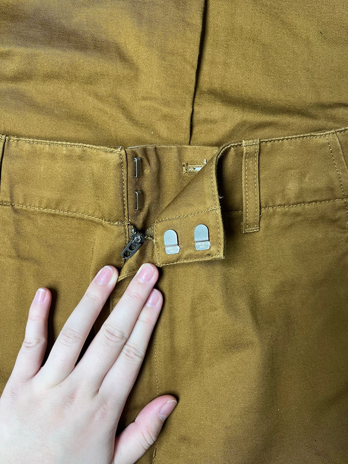 유니클로 U 팬츠 여성 카멜, 브라운베이지 상품이미지2