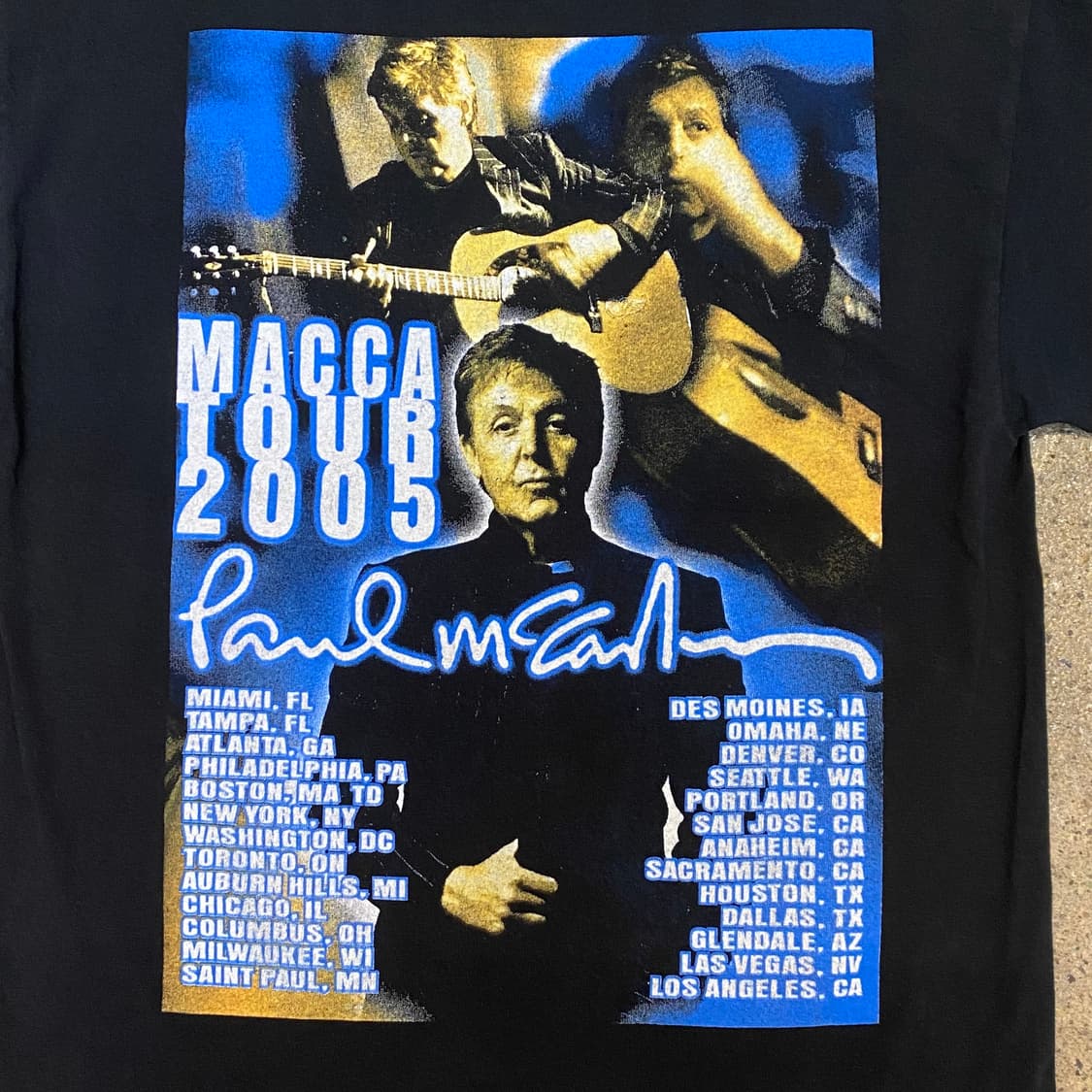 미국 빈티지 마카 MACCA 2005 투어티 락티셔츠 반팔티 상품이미지6