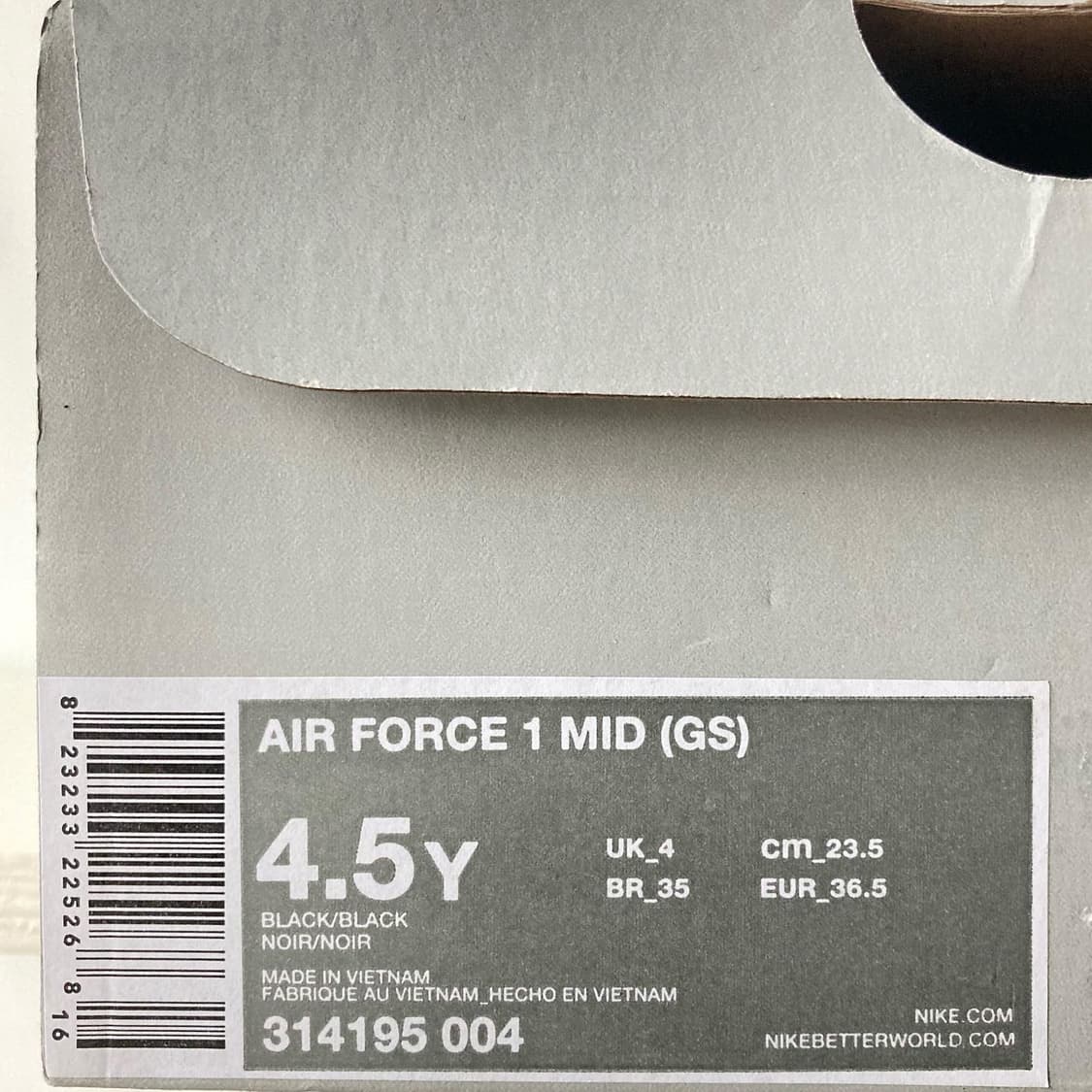 나이키 에어포스1 미드 트리플블랙 상품이미지7