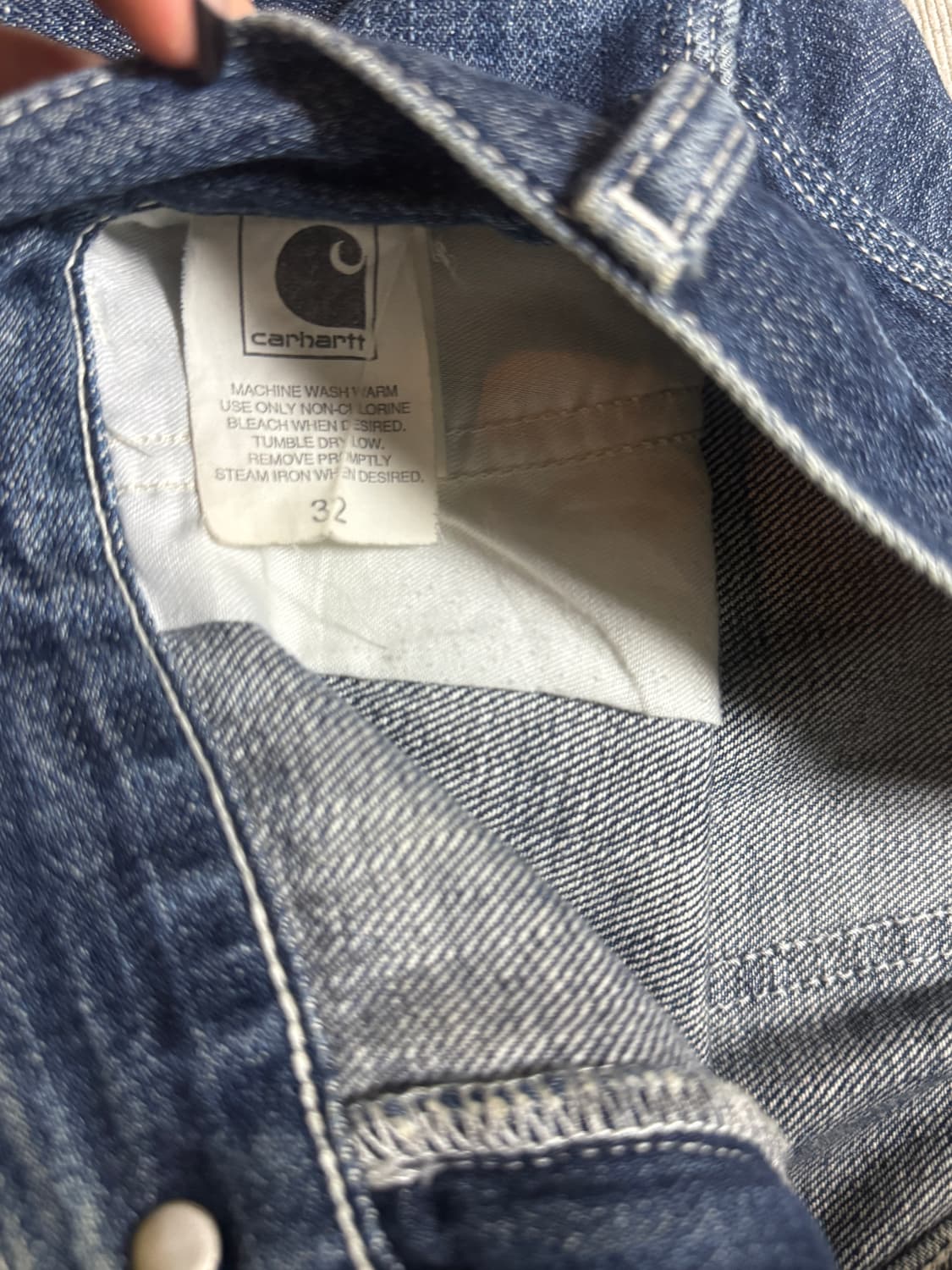칼하트 카모 청바지 32 상품이미지3