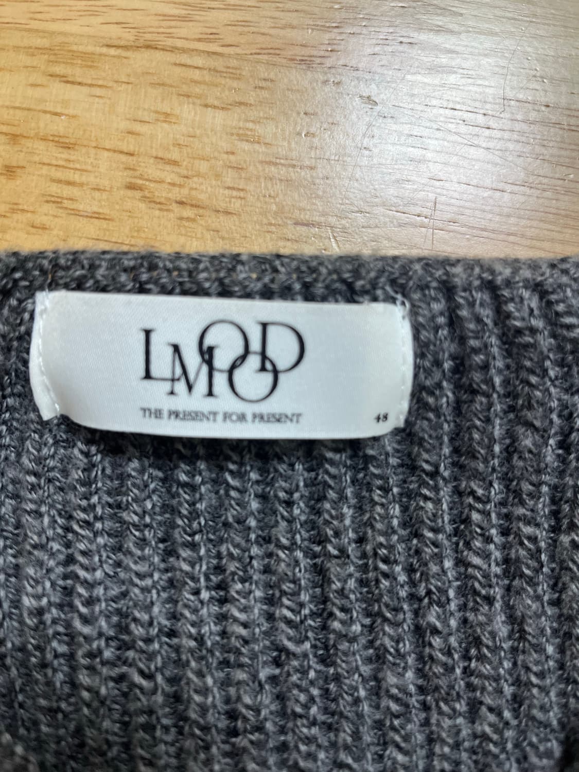 엘무드 가디건 그레이 48 상품이미지4