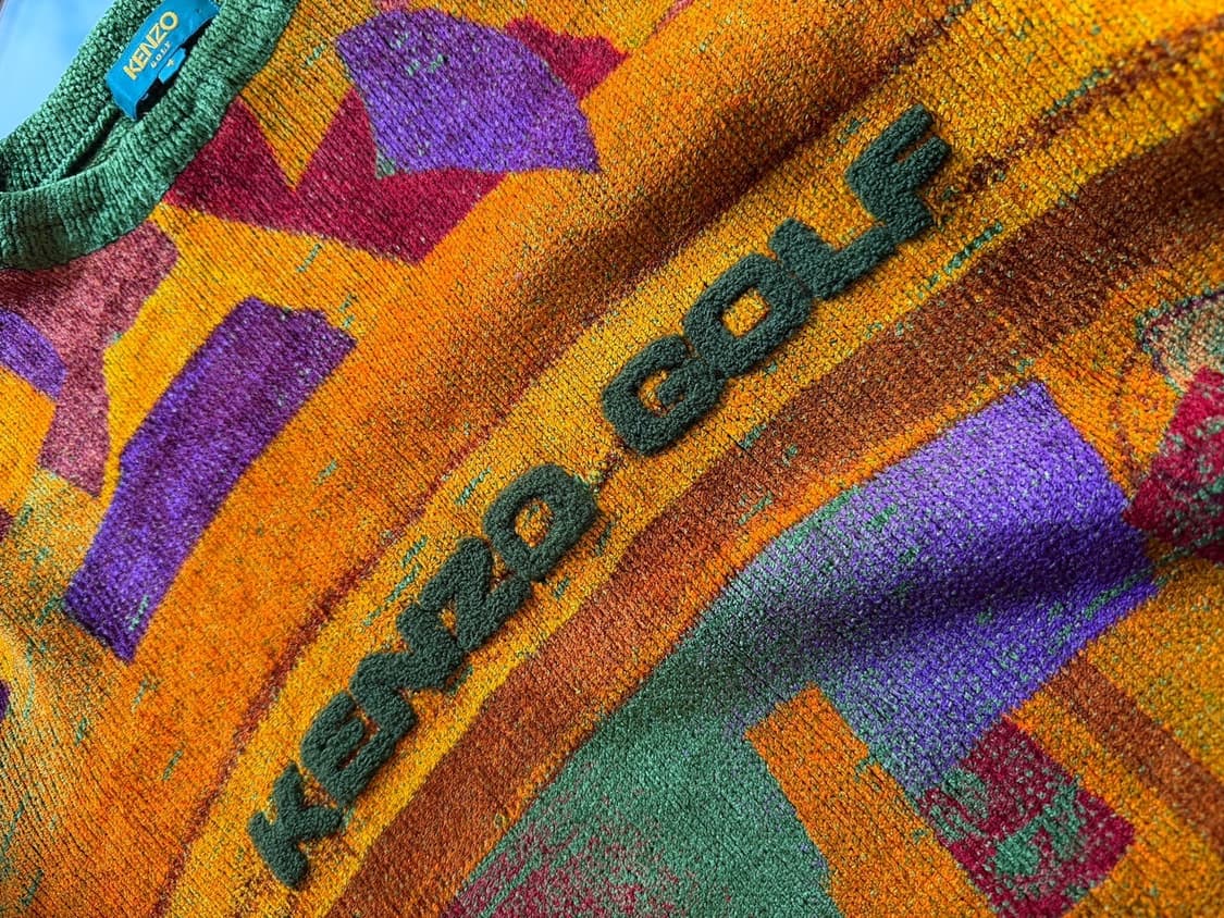 겐조 골프 패턴 니트 100~105 상품이미지8