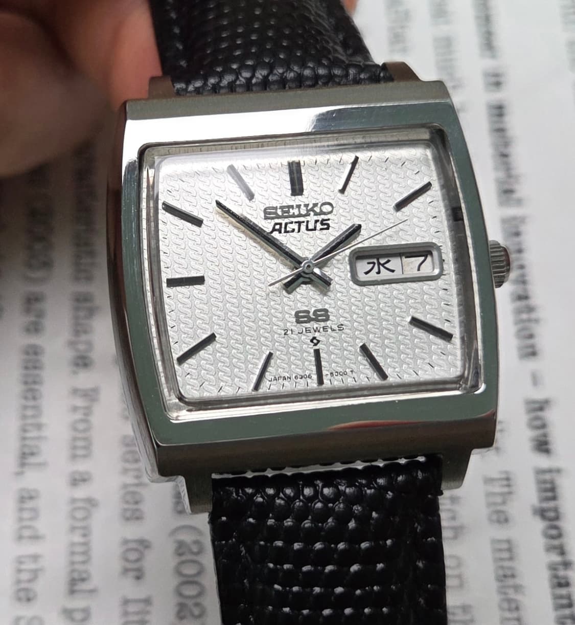 레어] 빈티지 세이코 액투스SS 테레비 순정 입체다이얼 한자 데이데이트  상품이미지1