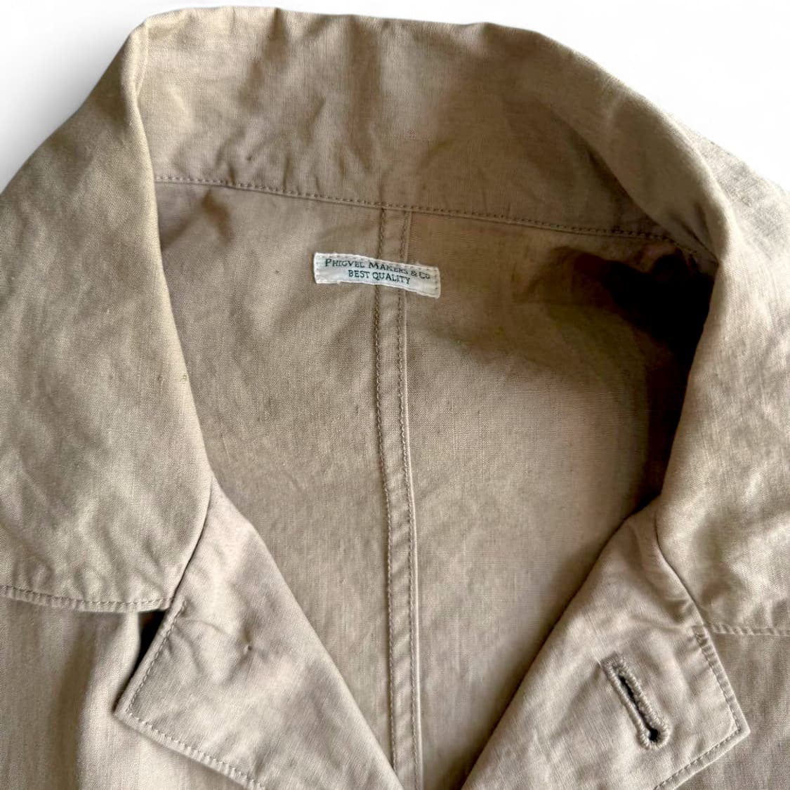 피그벨 25ss 코튼린넨 헌팅 자켓 상품이미지6