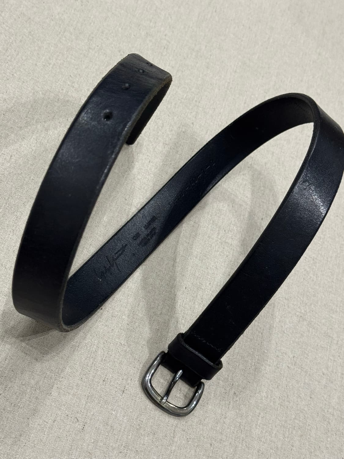 요지야마모토 레더 벨트 상품이미지4