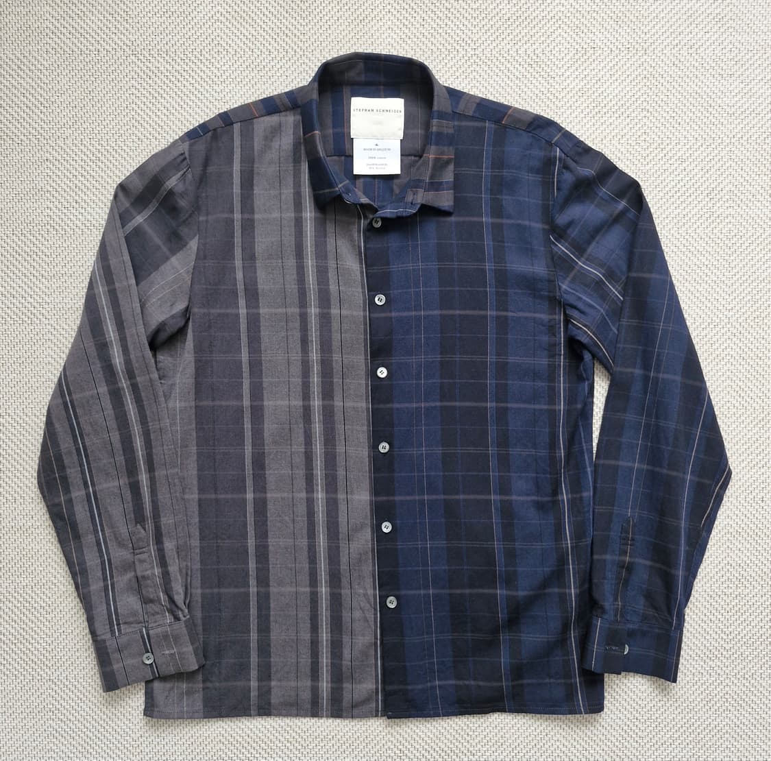 스테판슈나이더 에시메트릭 체크셔츠 상품이미지3