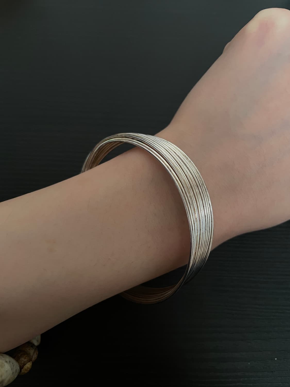 빈티지 오리엔탈 히피 실버 뱅글 팔찌 상품이미지3