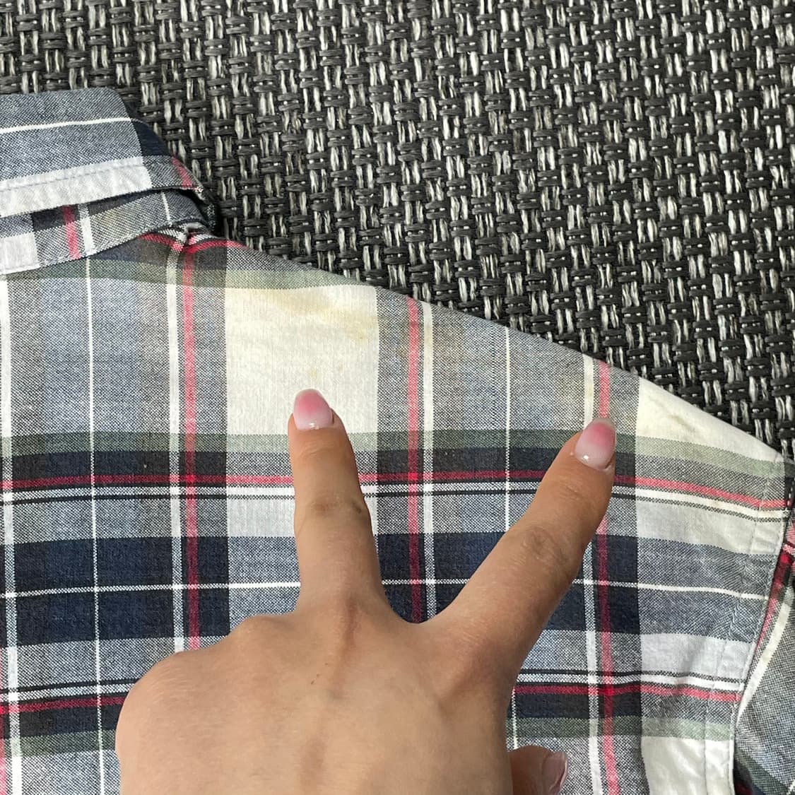 컬럼비아 원포켓 체크 반팔셔츠 S 상품이미지8