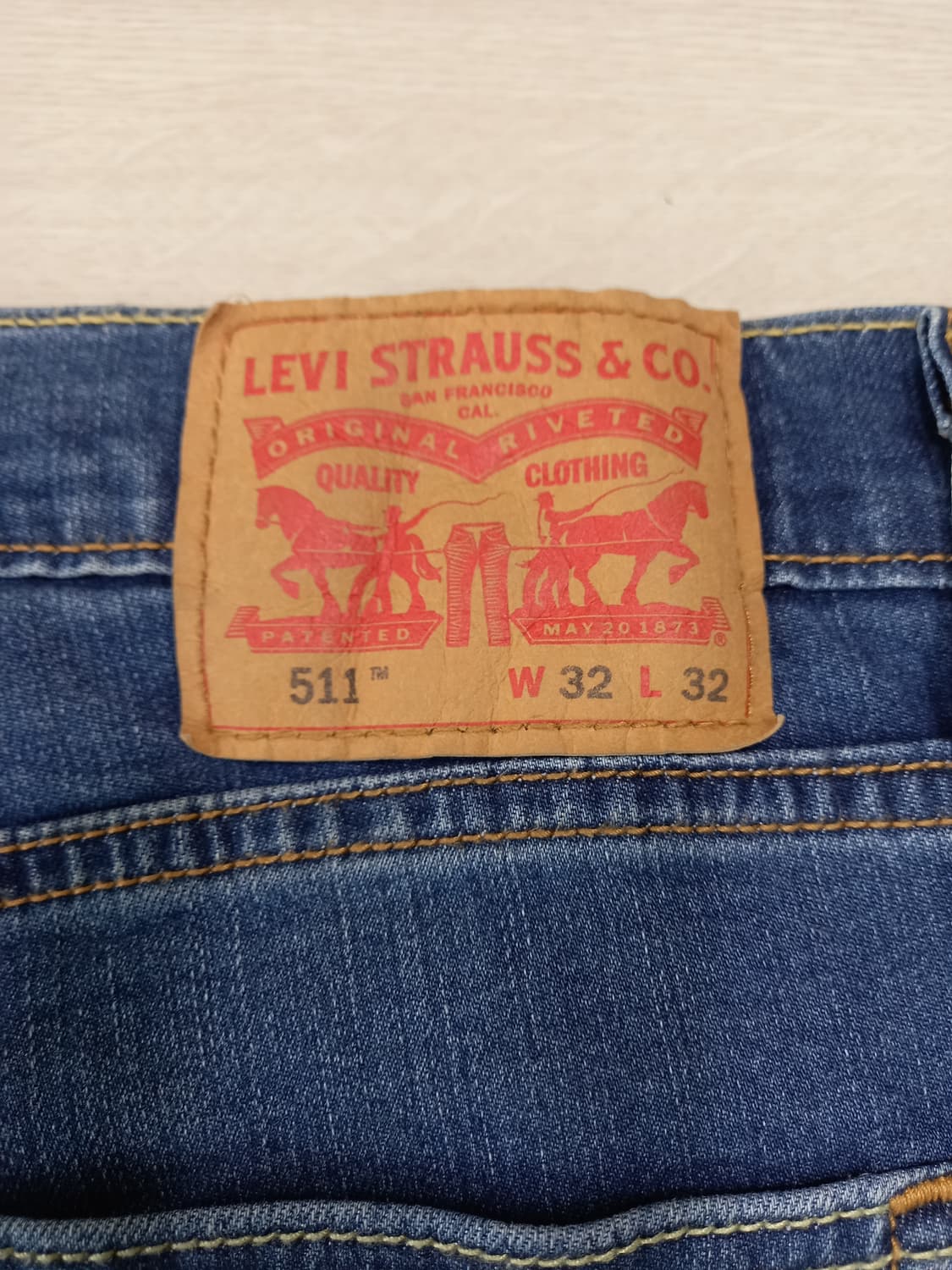 32 리바이스511 워싱 스판 슬림일자진 32-355 상품이미지5