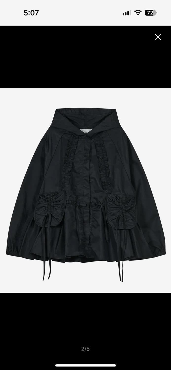 타입서비스 Ruffled Peplum Hoodie Jacket 상품이미지1