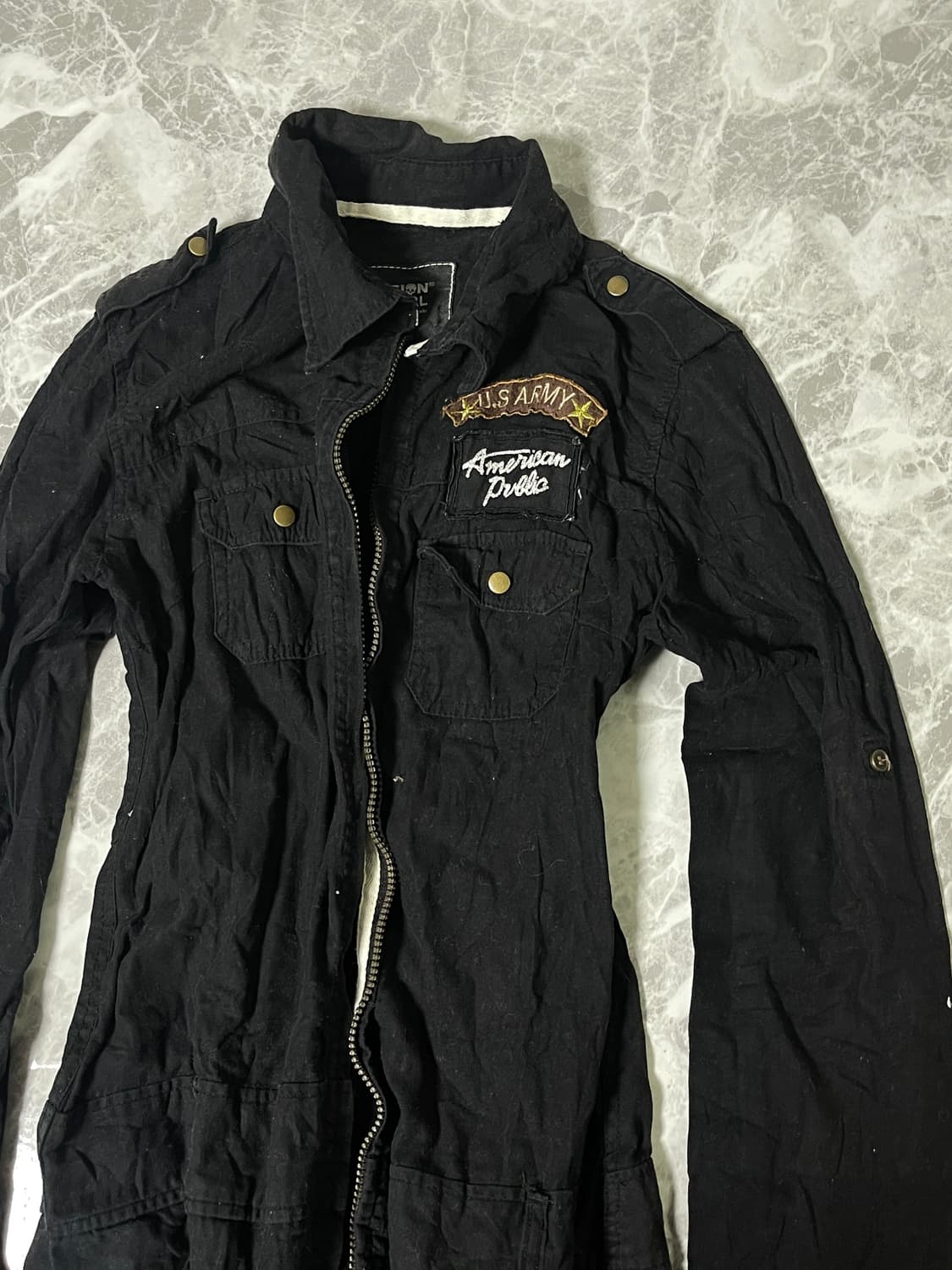 patchwork miltary jacket 상품이미지3