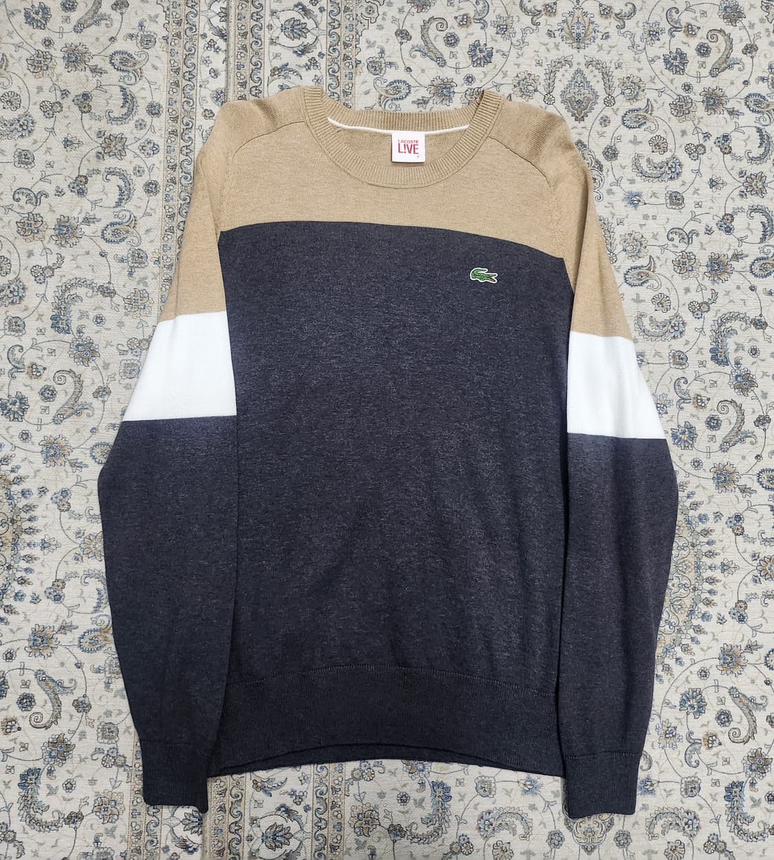 라코스테 라이브 컬러블록 니트 5사이즈 (95-100사이즈감) 상품이미지1