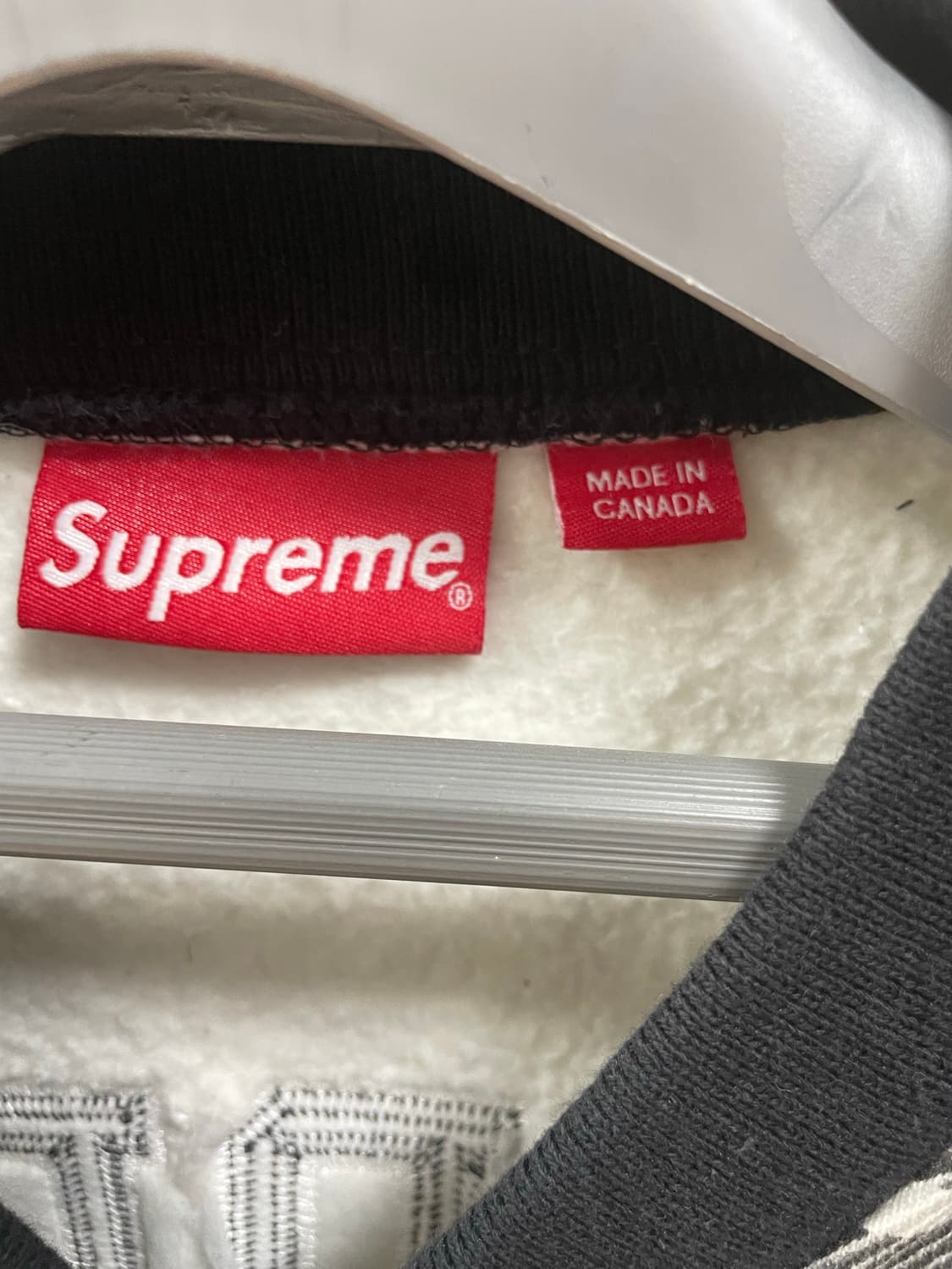 슈프림 체크 봄버 상품이미지2