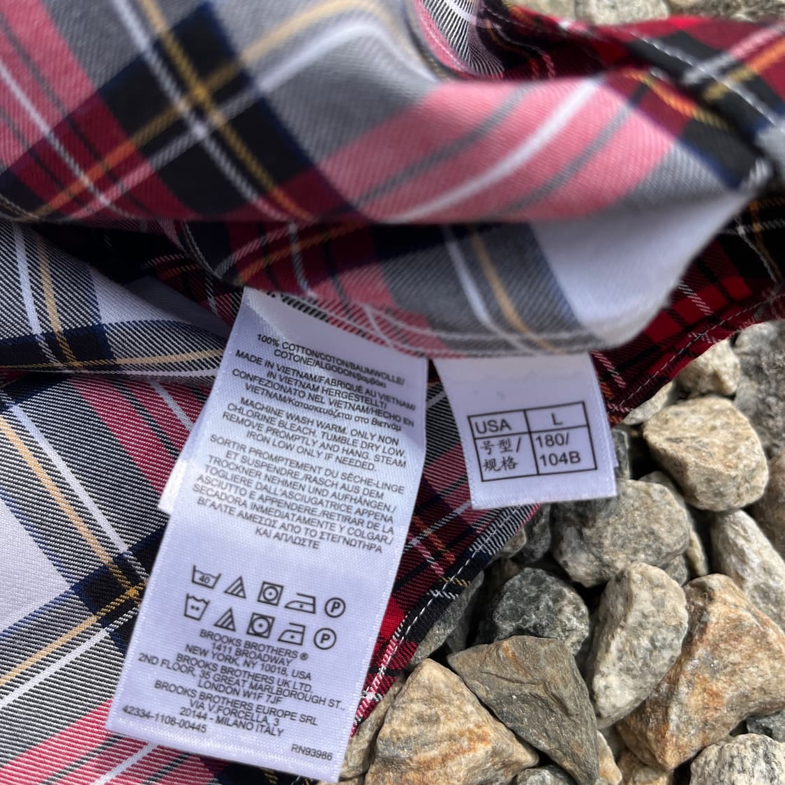 브룩스브라더스 체크 셔츠 (실측확인) 상품이미지5
