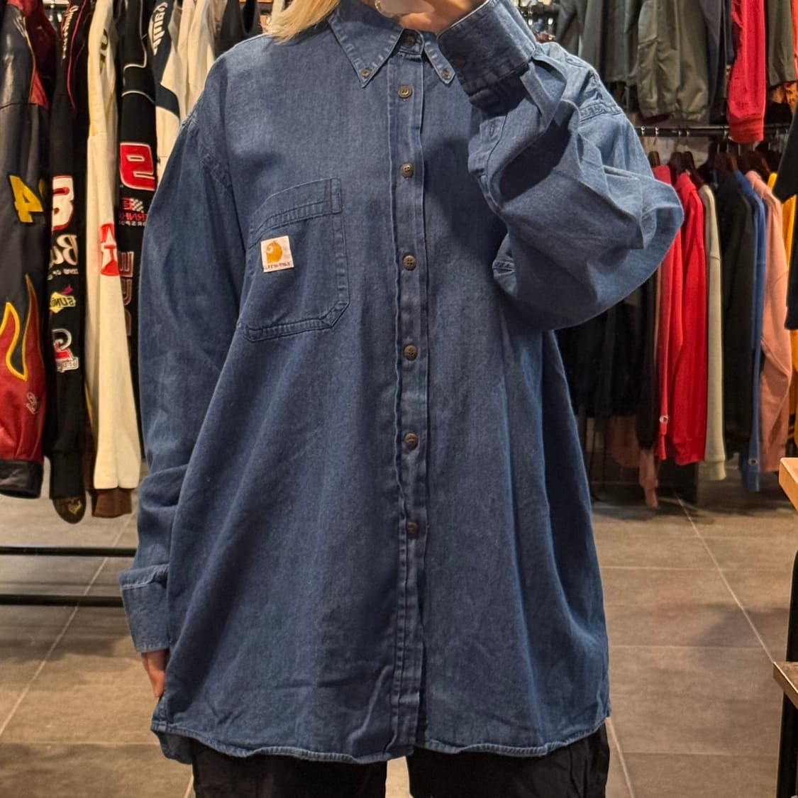 [NO.9] 칼하트 데님 긴팔셔츠 상품이미지1