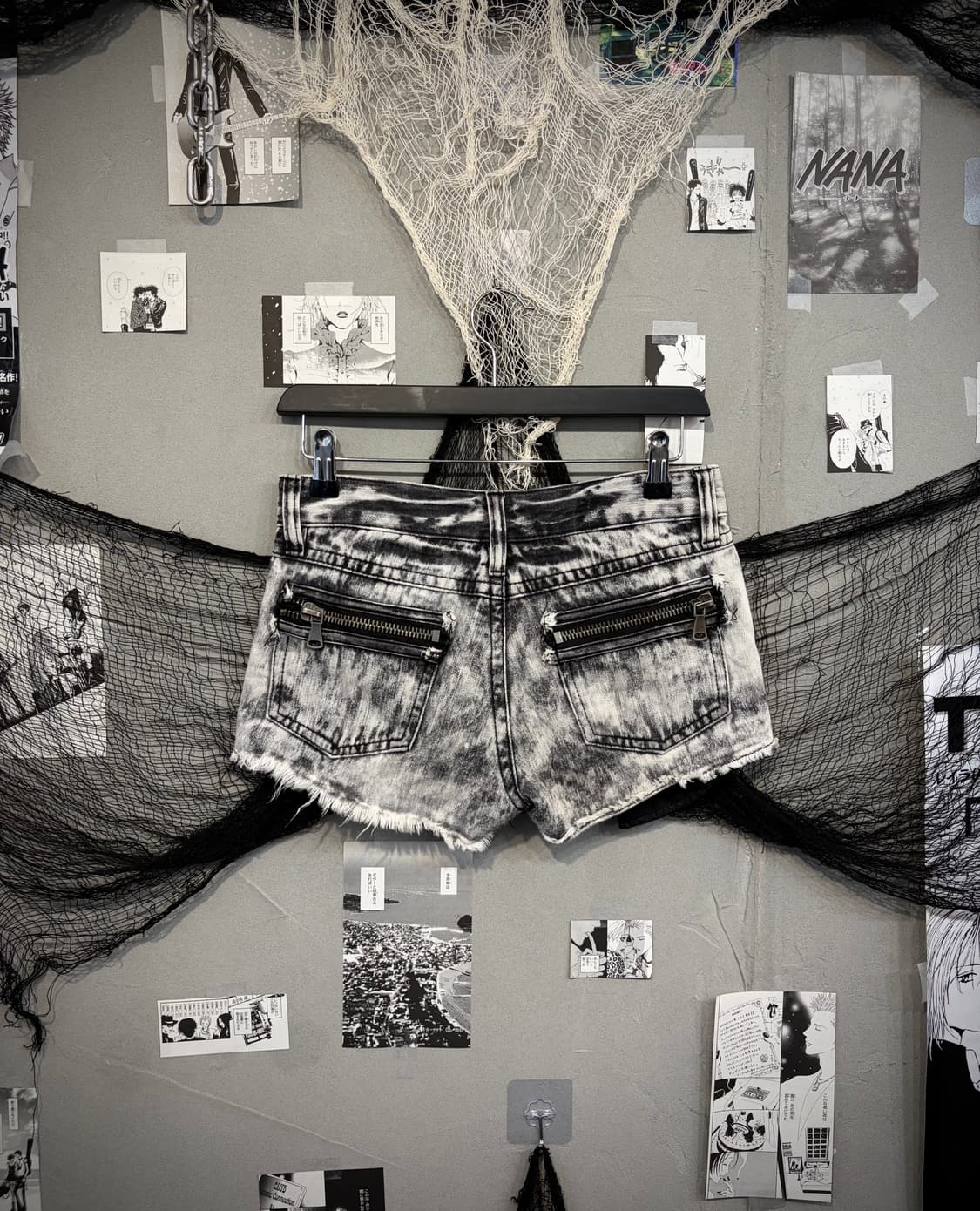 Y2K tie-dye zip detail  short pants 상품이미지2