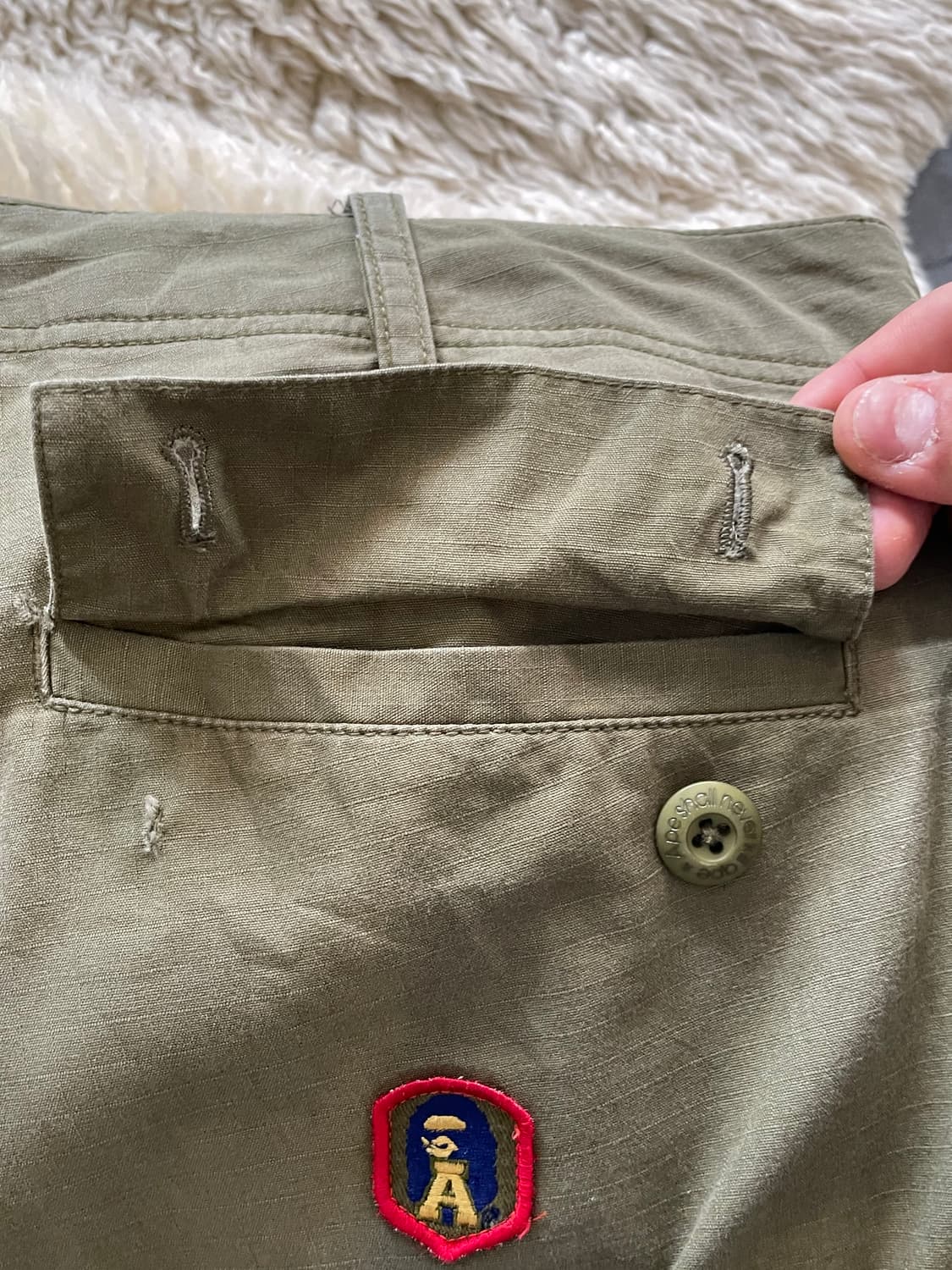 베이프 립스탑 카고 쇼츠 반바지 상품이미지8