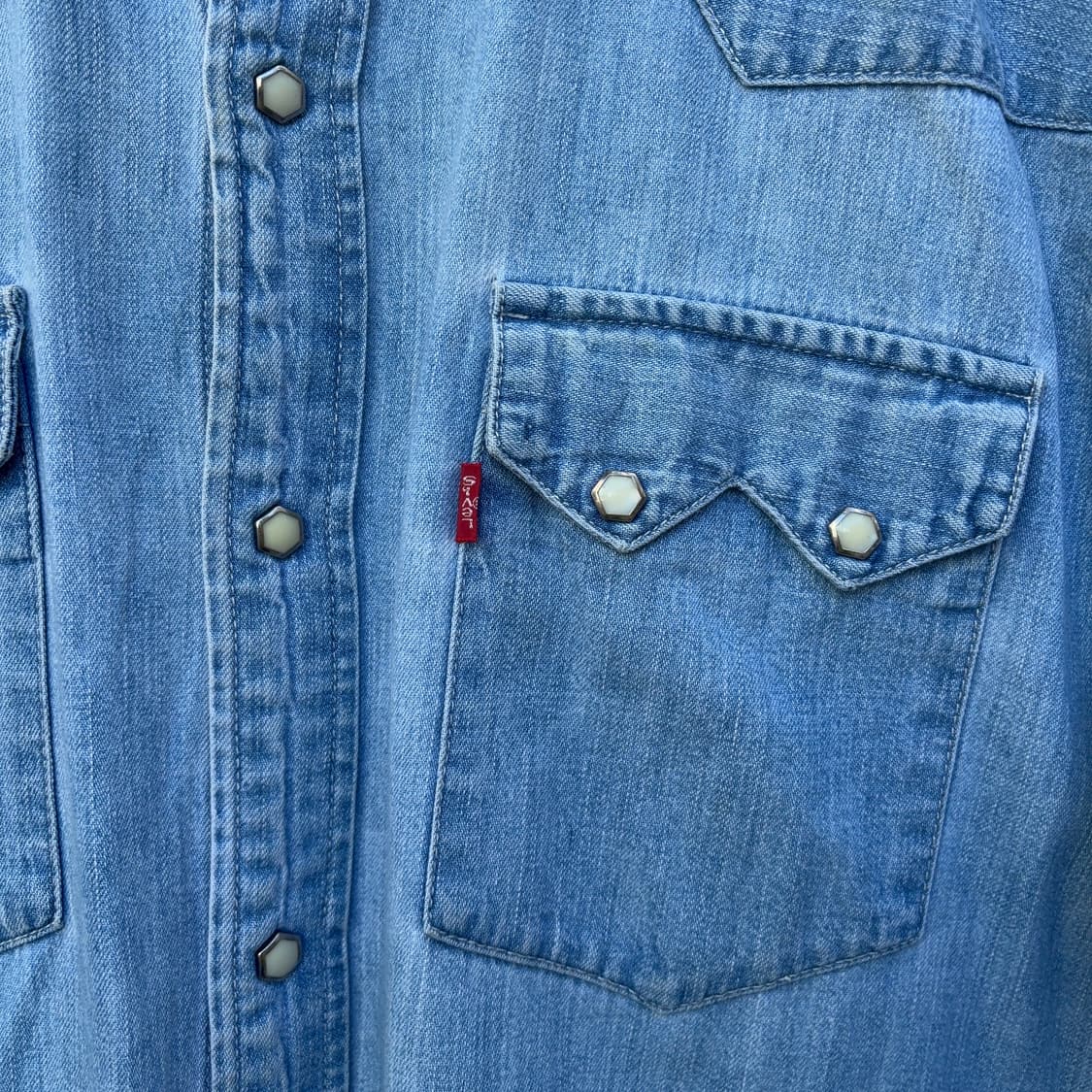 90s 리바이스 Levi’s 웨스턴 데님 셔츠 상품이미지5