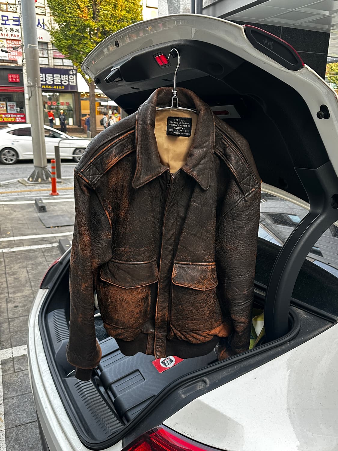 아비렉스 avirex A-2 플라이트 레더자켓 6 of diamonds 상품이미지2