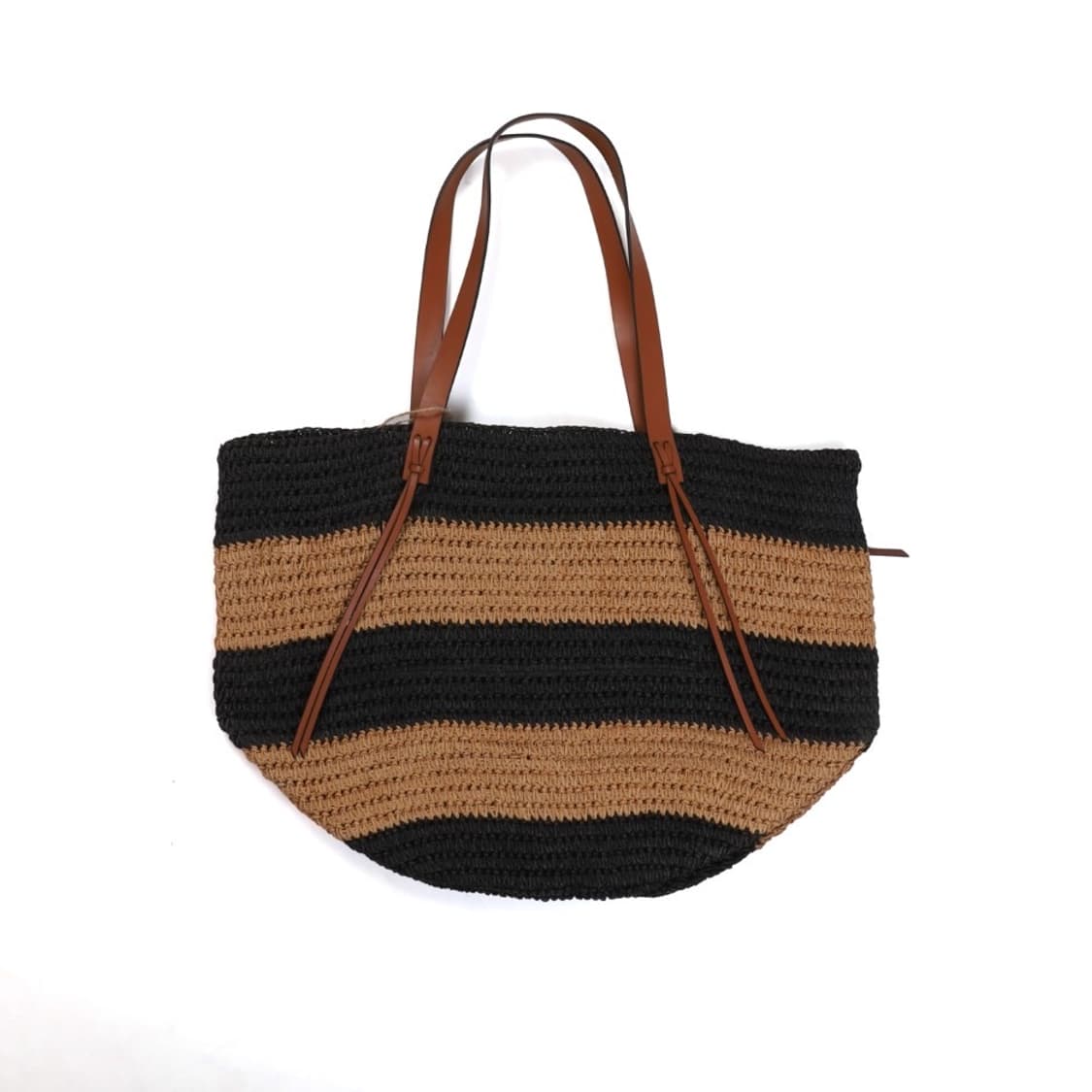 Lauren Ralph Lauren Stripe Straw Tote Ba 상품이미지2