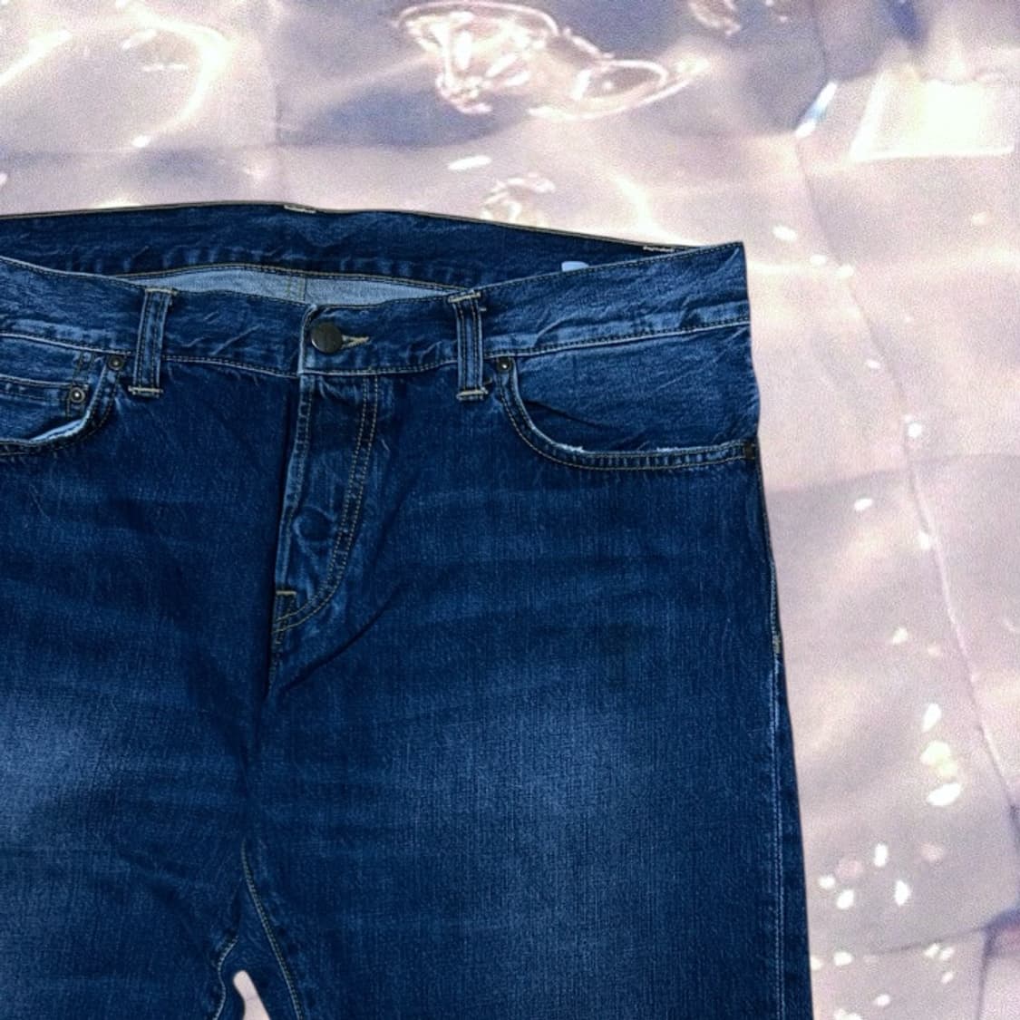 칼하트 중청 진청 와이드 데님 팬츠 36  상품이미지5