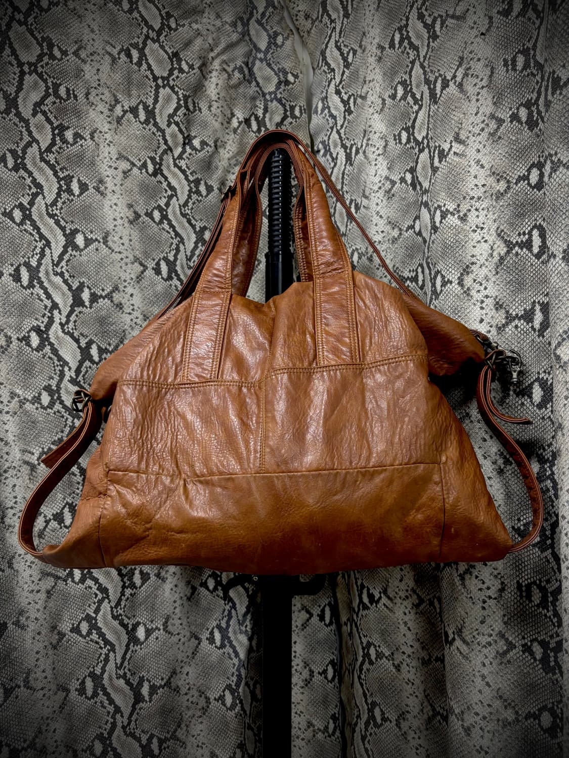 [Y2K Bag] T.B2Jeans Brown Leather Over B 상품이미지1