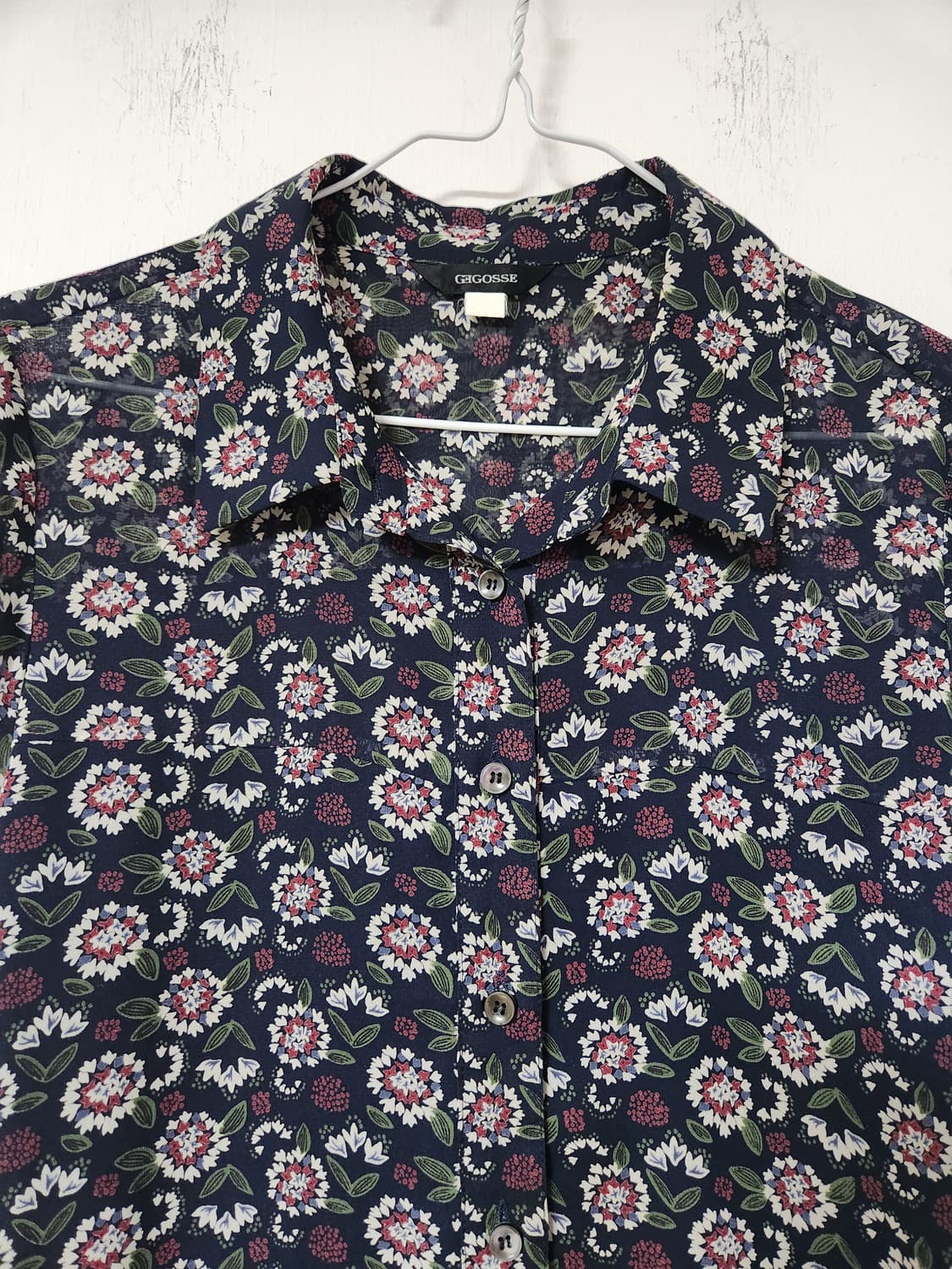 안감있고 기장긴 꽃무늬  블라우스F(85) 상품이미지3