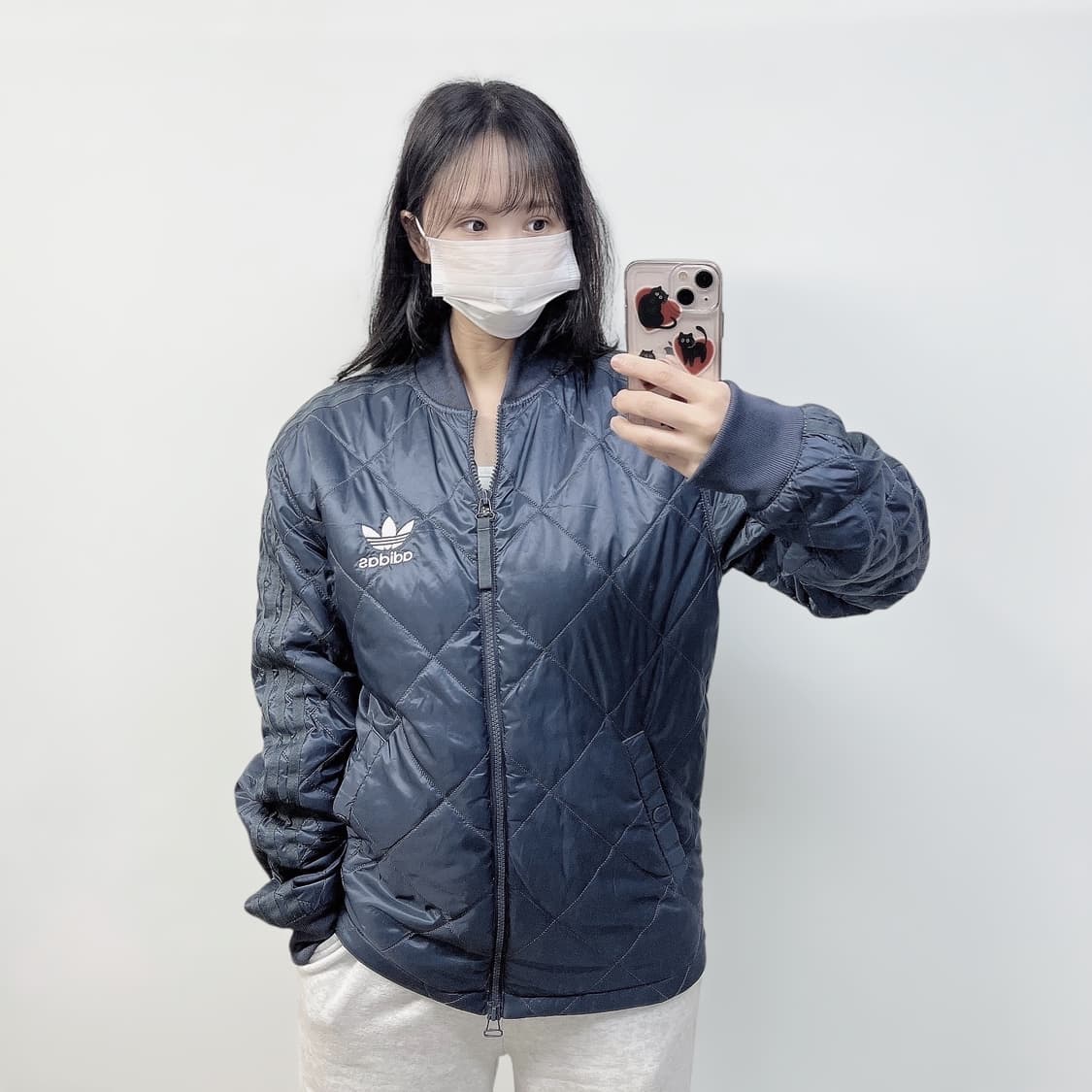 아디다스 슈퍼스타 퀄티드 자켓 블루 상품이미지1