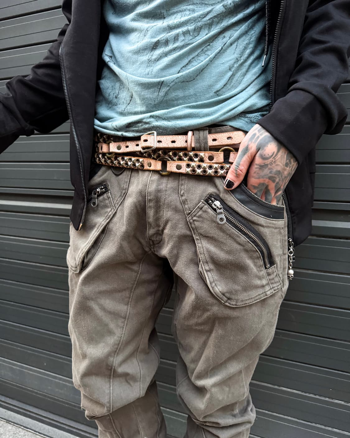 PPFM – Zip Pocket Detail Curve pants 상품이미지2