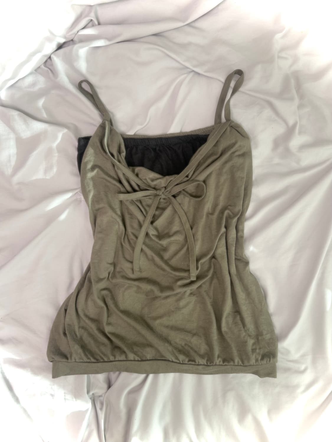 빈티지 셔링 홀터 루즈핏 슬리브리스 y2k 오네갸루 파우닝133 샵502 상품이미지2