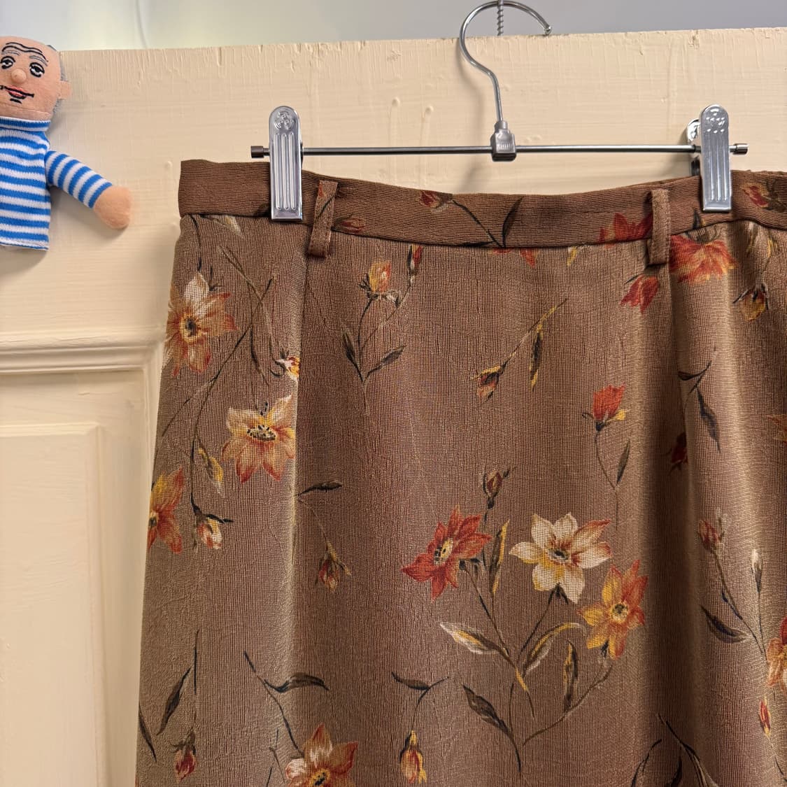 플라워 패턴 자가드 스커트 상품이미지3