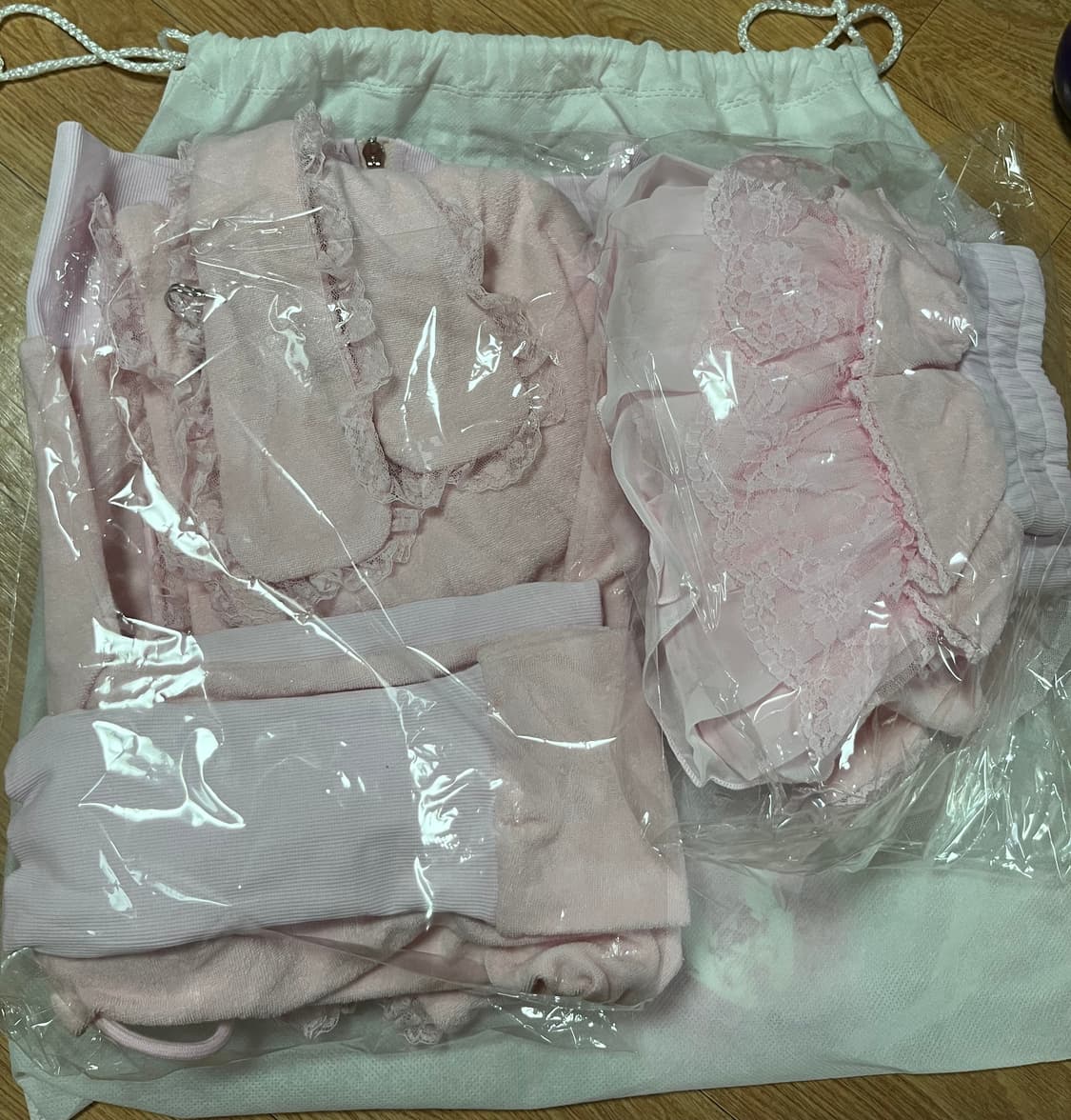 슈슈체리 버니 투웨이 후드 집업 세트 상품이미지2