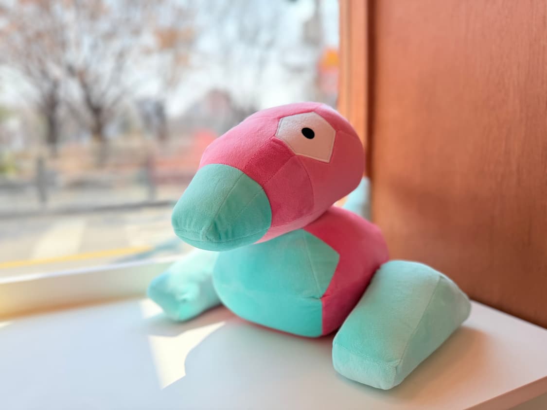 일본 반다이 포켓몬 폴리곤 대형 봉제인형 45cm 상품이미지1