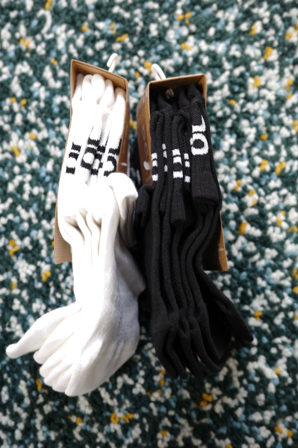 온러닝 로고 미드 양말 삭스 3팩 2컬러 상품이미지3