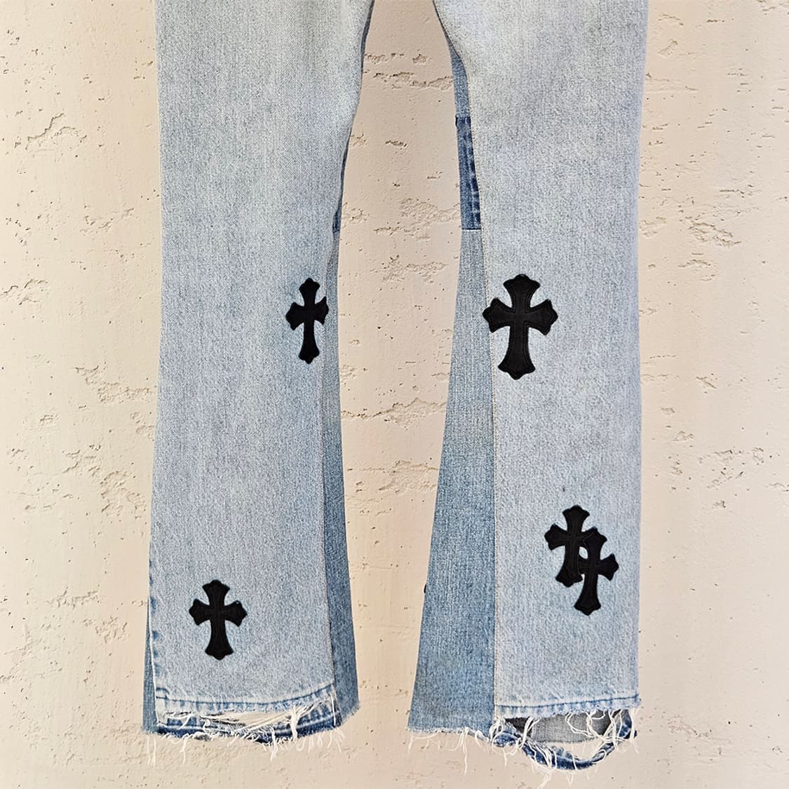 [36] 크롬하츠 크로스 레더패치 청바지 B1029C333/2150만원 상품이미지8