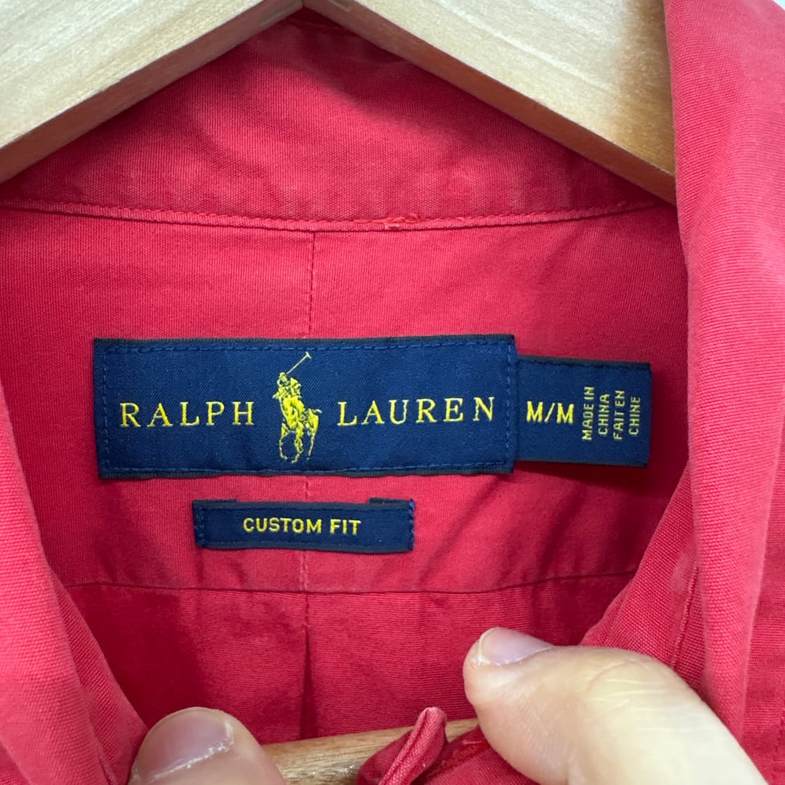 폴로 랄프로렌 레드 셔츠 남성 M 상품이미지4