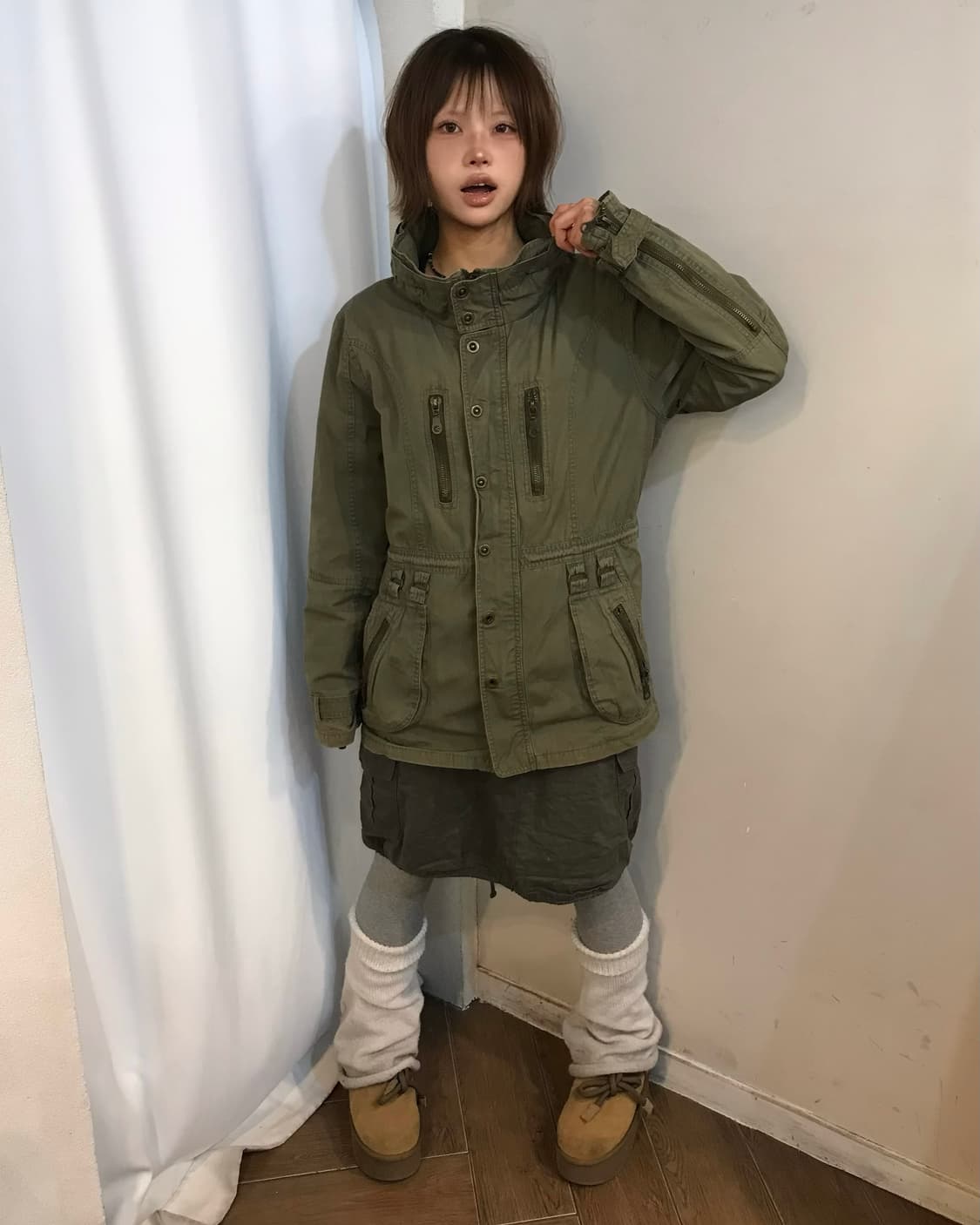 No. 카키 포레스트걸 코디 Set 상품이미지2