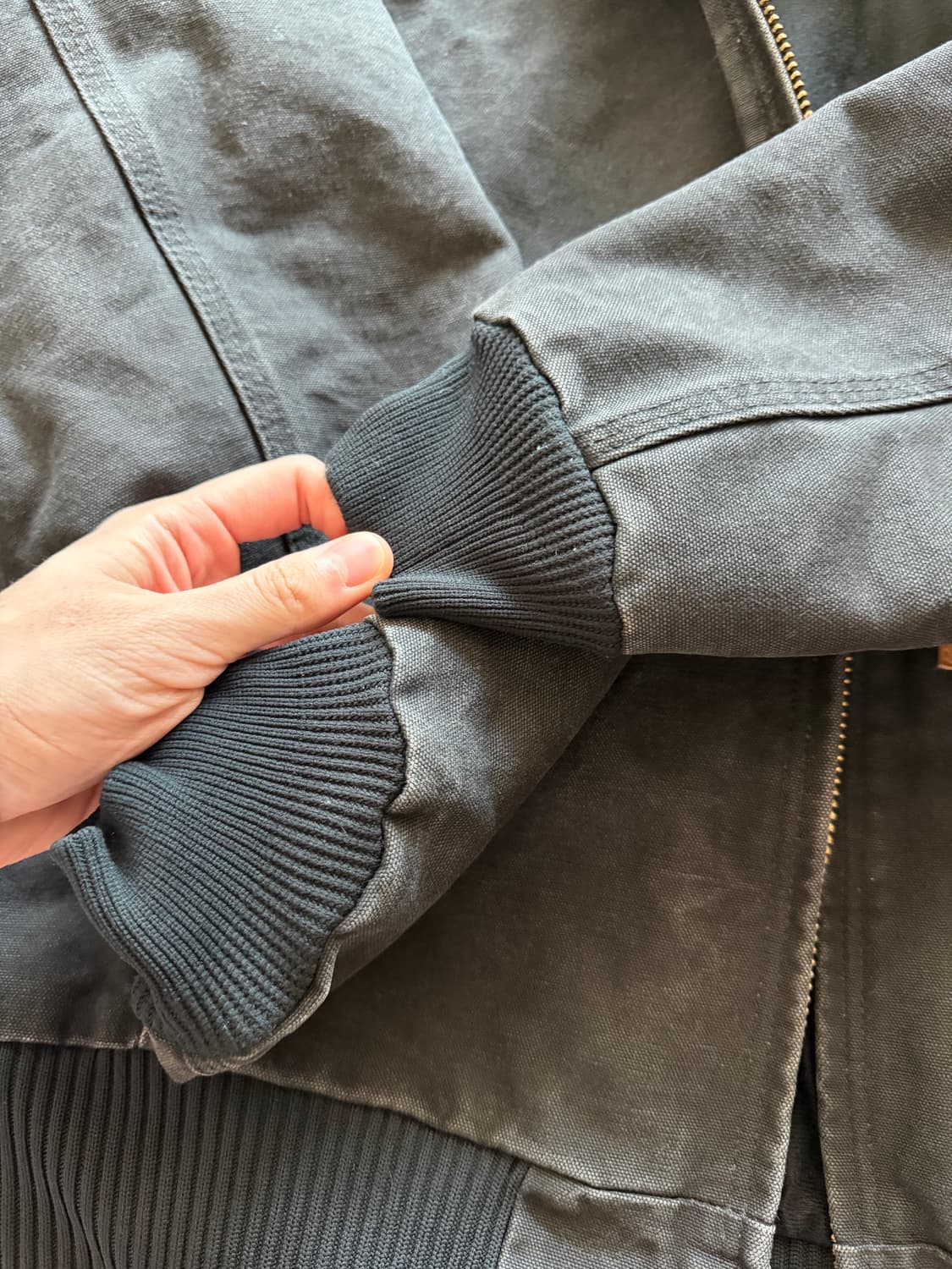 [M] 칼하트 j130 샌드스톤 덕 액티브 자켓 블랙 상품이미지4