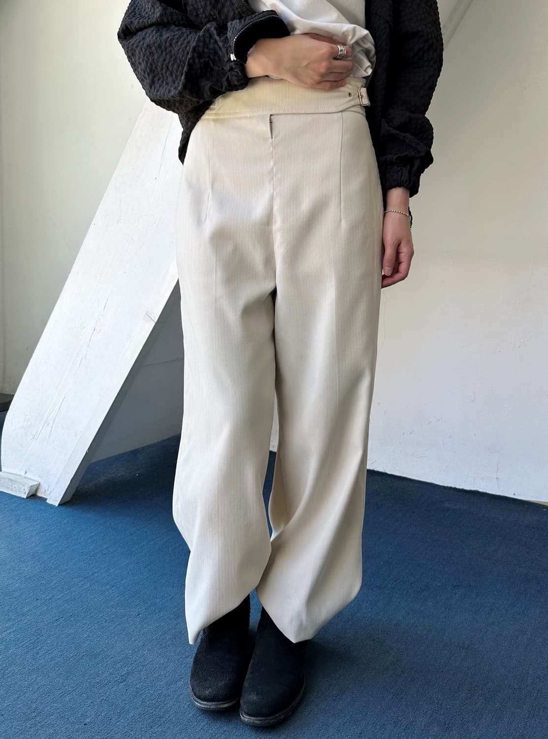Belted design patterned pants 상품이미지7