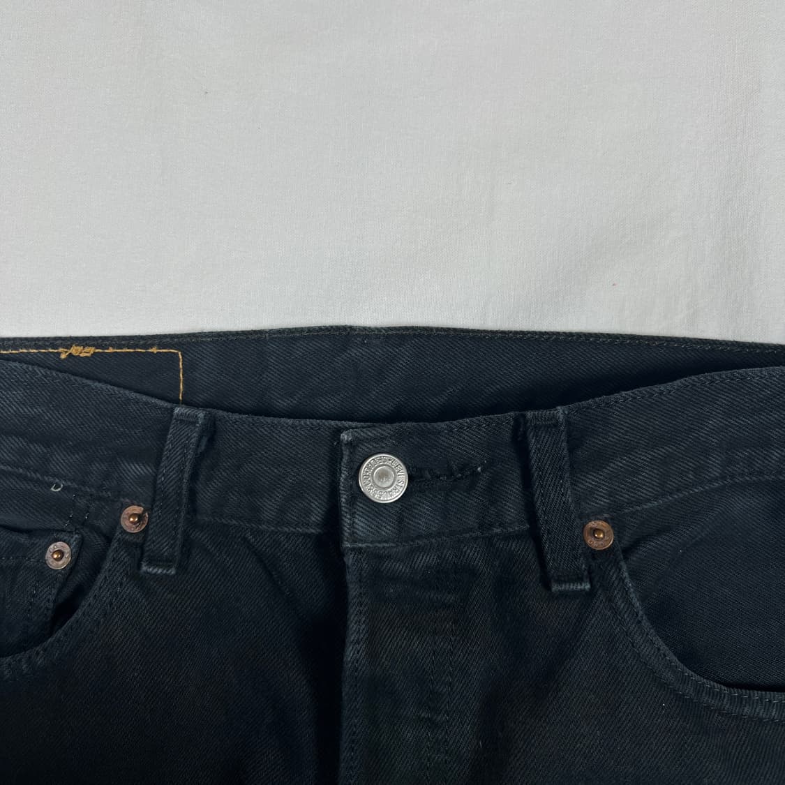 90’s 리바이스 levis europe 501 블랙데님팬츠 바지 상품이미지5