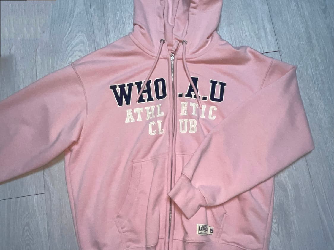 후아유 후드집업 핑크 L 상품이미지2