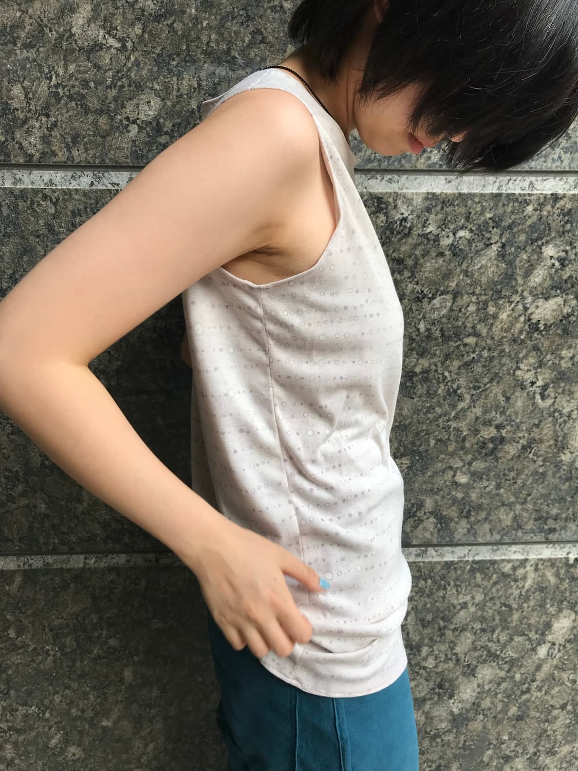 Purple dots sleevelees top 상품이미지6