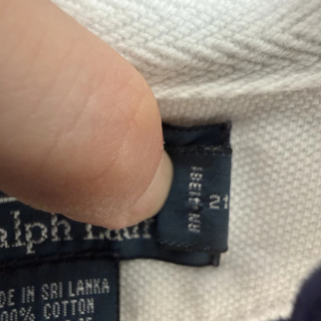 폴로 랄프로렌 빅포니 카라티 화이트 네이비 상품이미지7