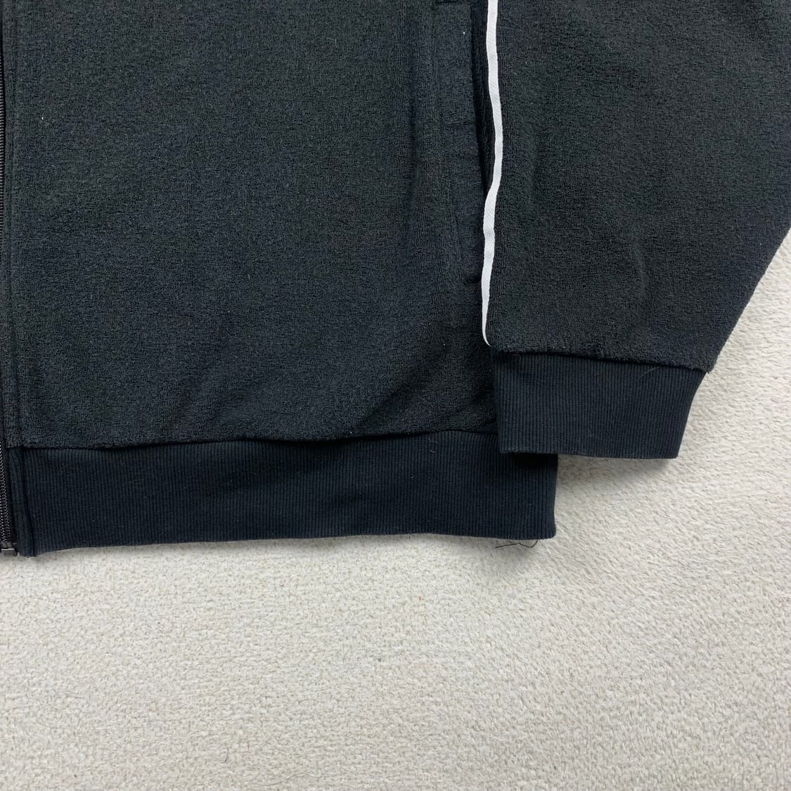 아디다스 트레포일 로고 부클 집업 자켓 블랙  상품이미지6