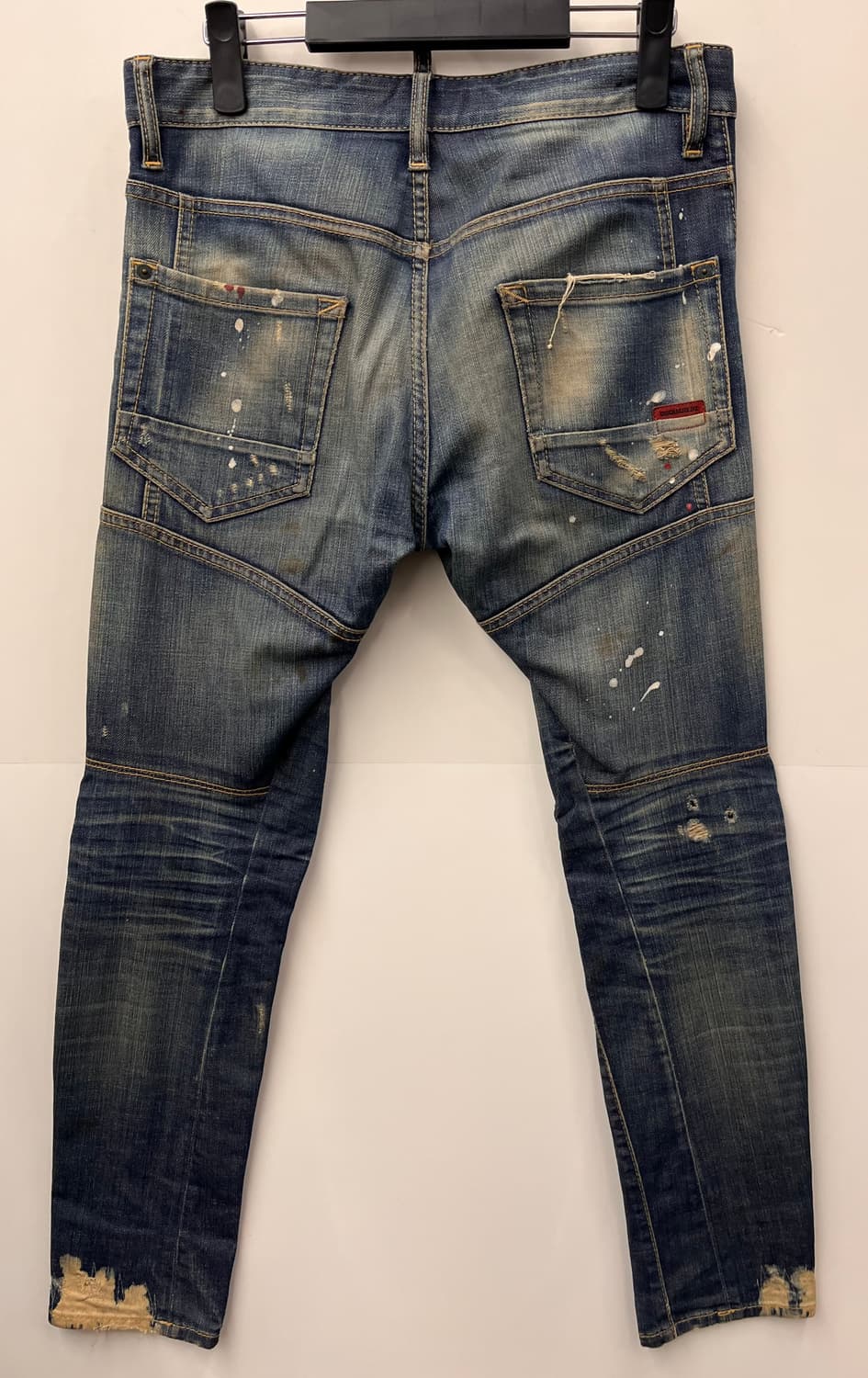 디스퀘어드2 데미지 워싱 바이커진 데님 44 상품이미지3