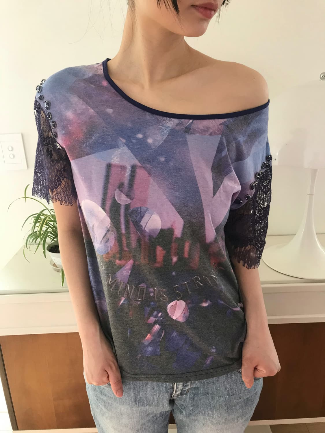 vintage pattern lace top 상품이미지3